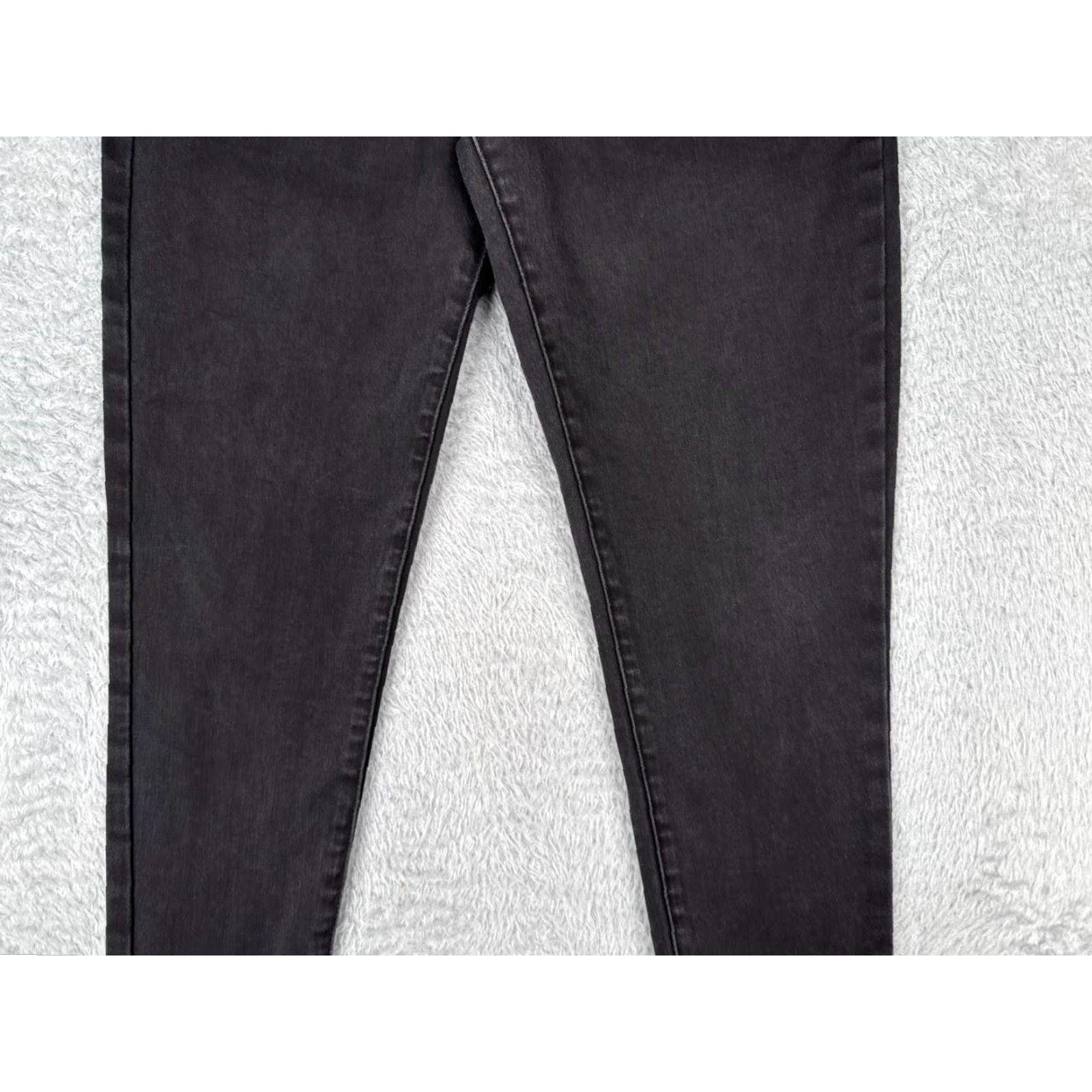 Vintage Time And Tru High Rise Skinny Jeans Womens 14P Black Cotton Blend 31x26 90s Retro Size 36" / US 14 / IT 50 - 3 Thumbnail