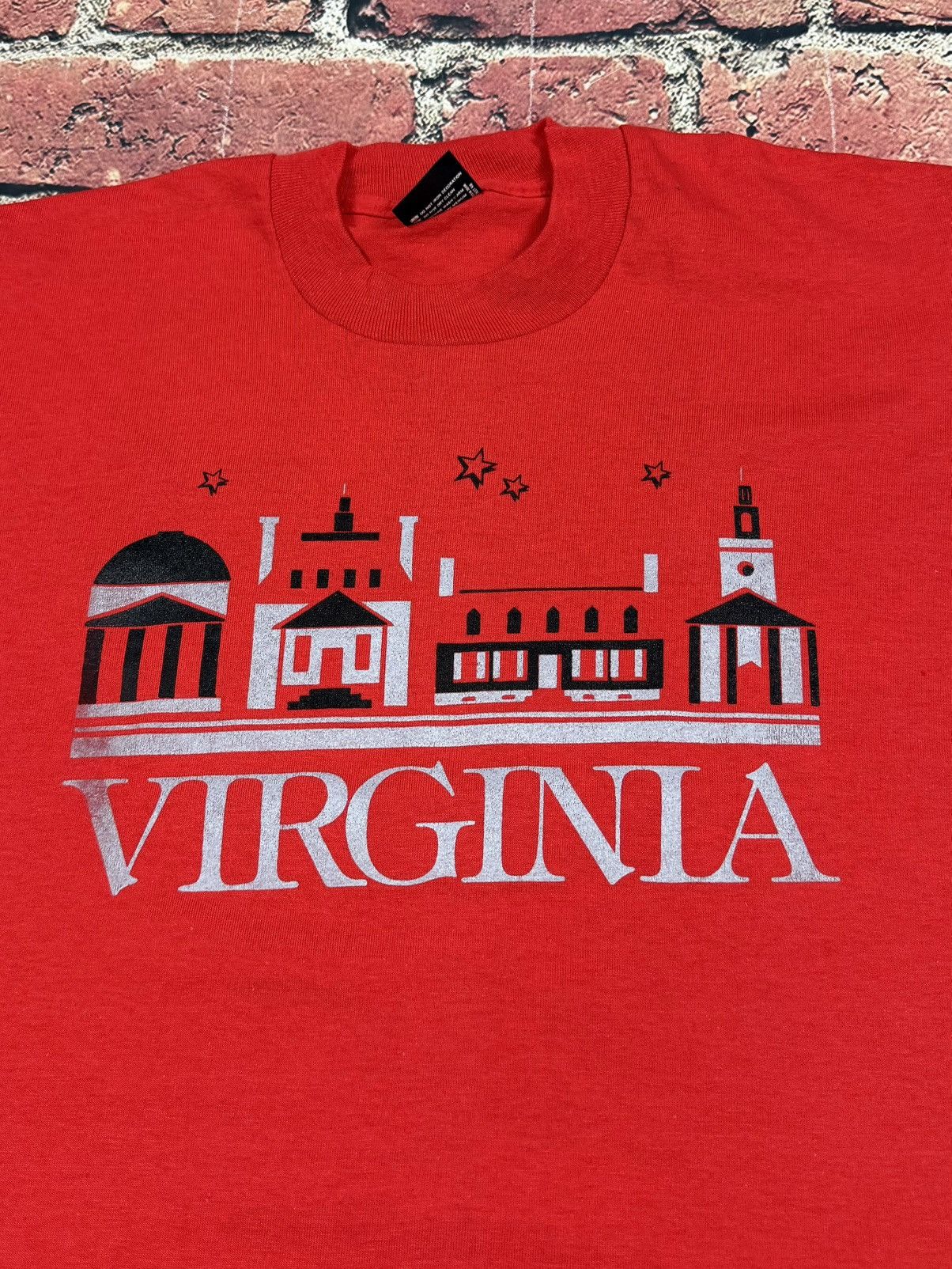 Vintage Vintage VIRGINIA Graphic Souvenir T-Shirt Single Stitch Size US L / EU 52-54 / 3 - 4 Thumbnail