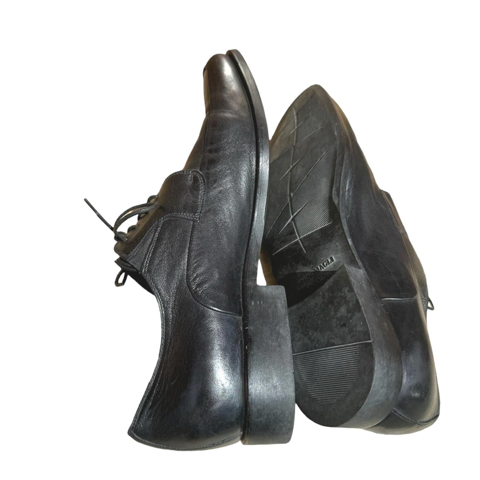 Bruno Magli Bruno Magli Black Leather Square Toe Dress Shoes 11M Size US 11 / EU 44 - 9 Thumbnail
