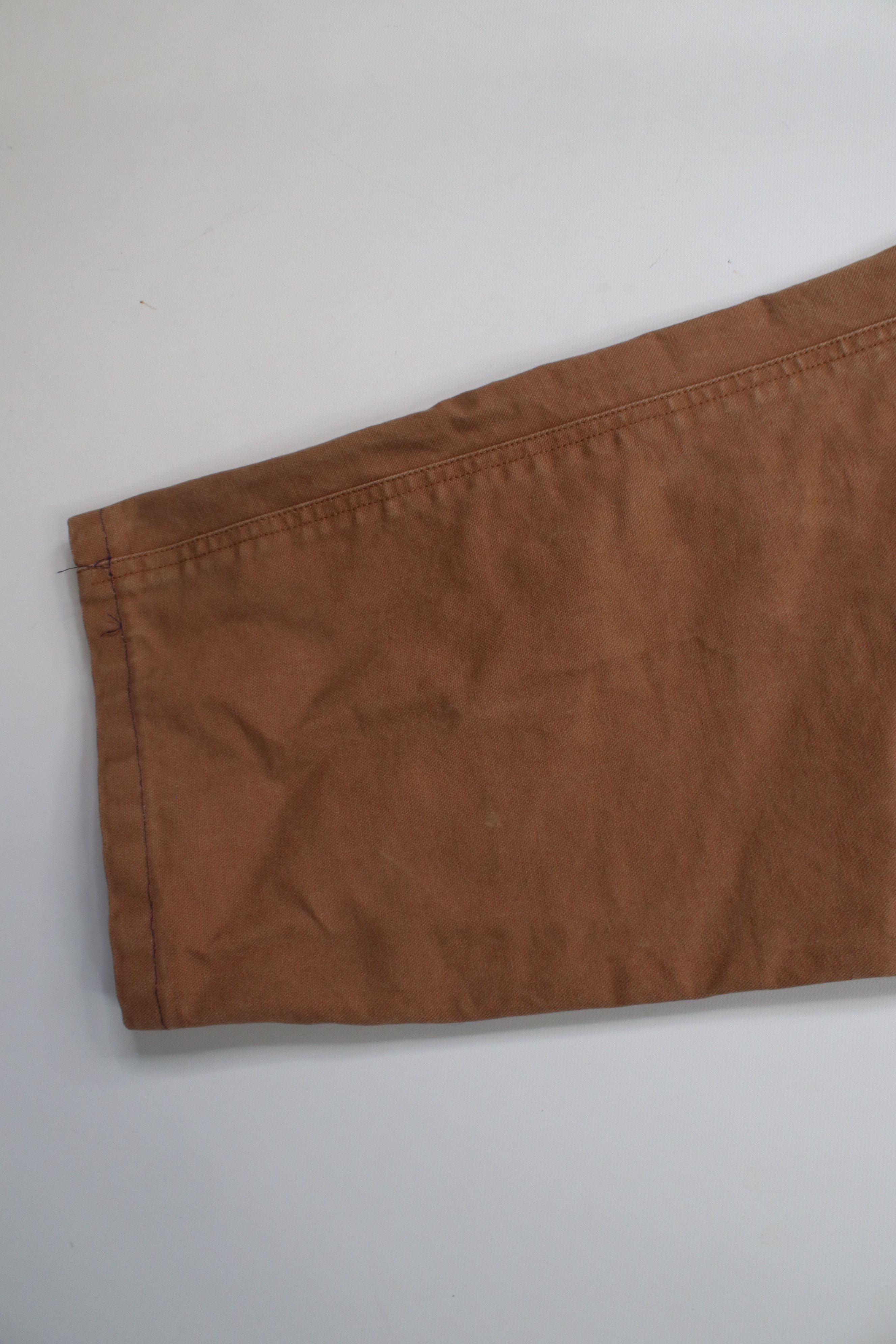 Cabelas × Vintage Vintage 90s Cabelas Distressed Canvas Pants Brown Cotton Size US 34 / EU 50 - 5 Thumbnail