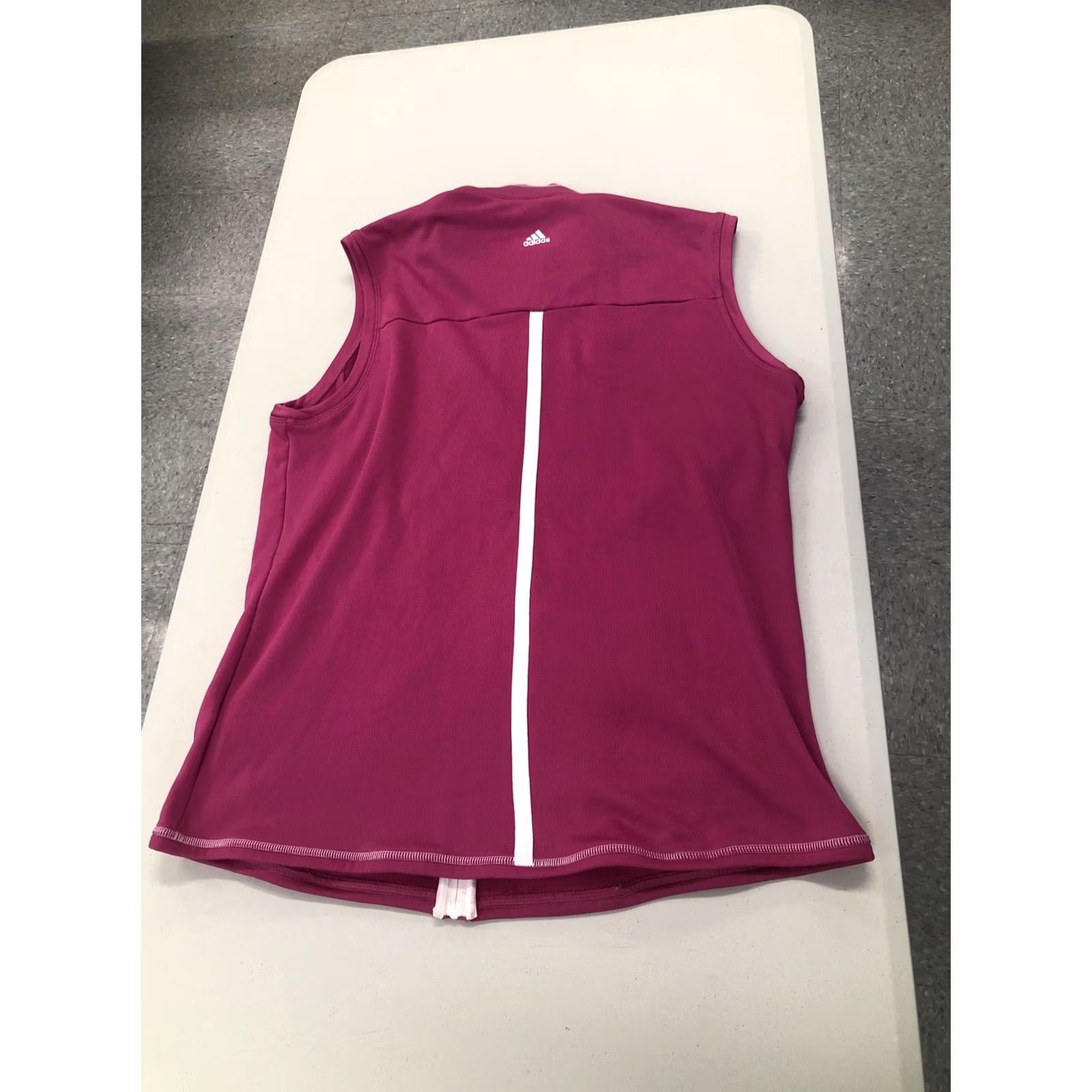 Adidas Adidas Vest Womens Large Pink Full Zip Torch Logo Climawarm Golf Jacket Coat Zip Size L / US 10 / IT 46 - 6 Thumbnail