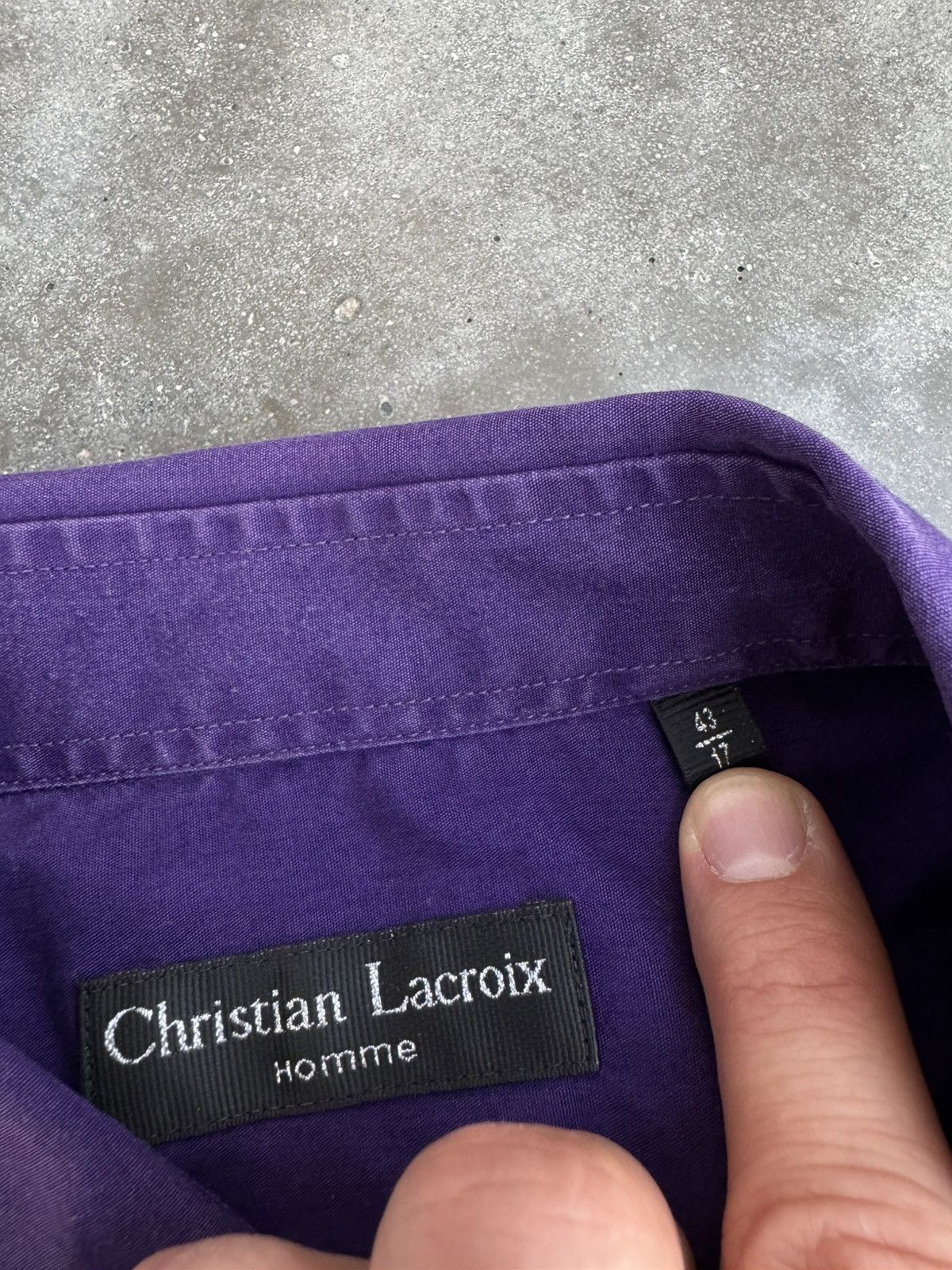 Christian Lacroix Homme Vintage Christian Lacroix Designer Luxury button-up Shirt Size US L / EU 52-54 / 3 - 3 Thumbnail
