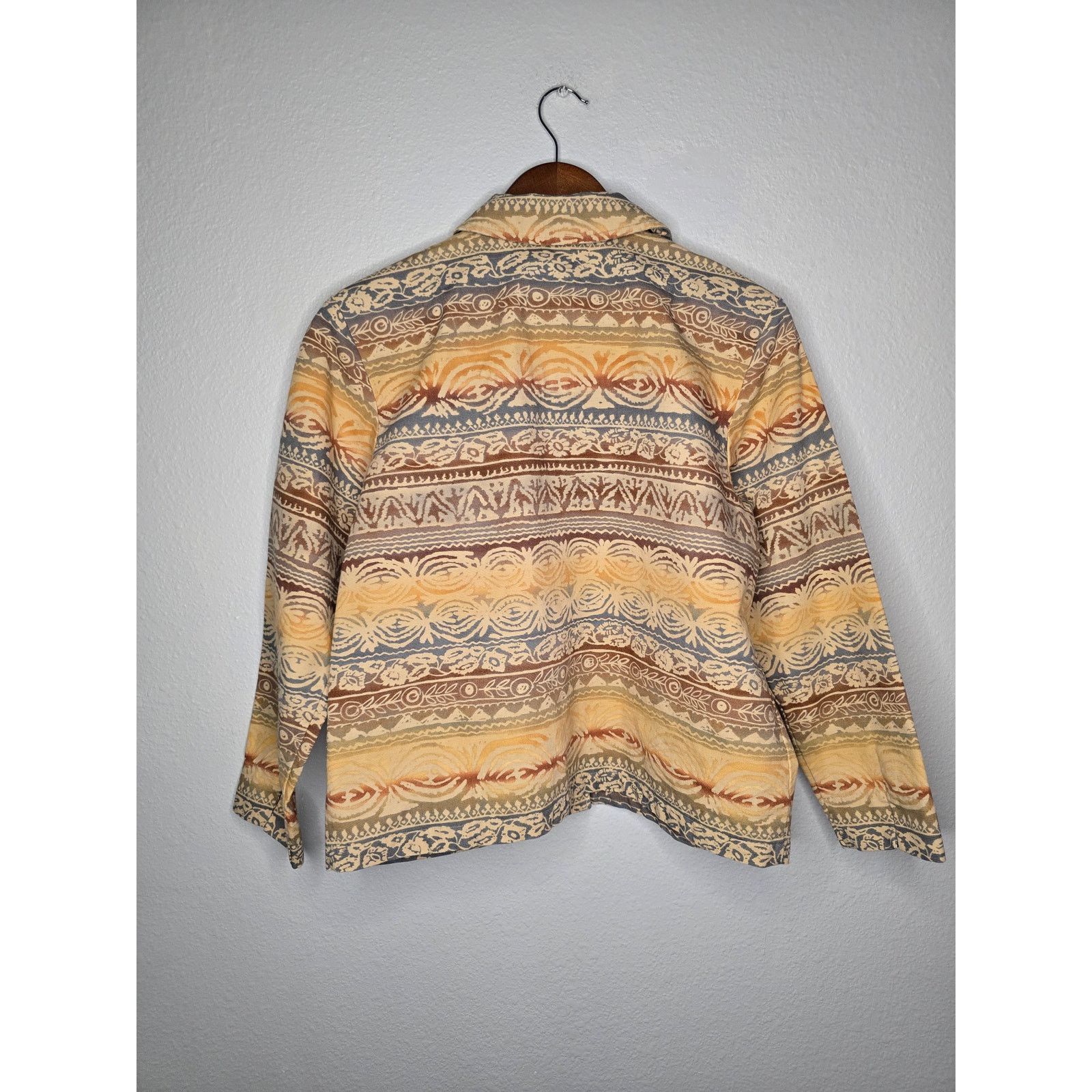 Coldwater Creek Coldwater Creek Coat Womens Petite Medium Tan Boho Shacket Size M / US 6-8 / IT 42-44 - 5 Thumbnail