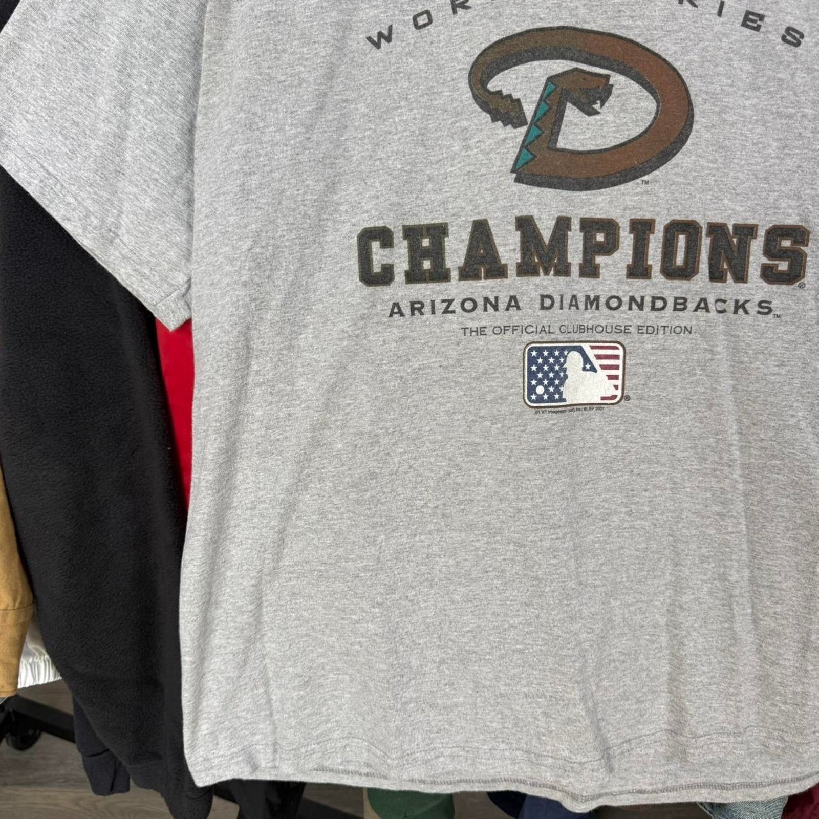 Lee Vintage 2001 Arizona Diamondbacks MLB Championship T-Shirt Size US XL / EU 56 / 4 - 4 Thumbnail