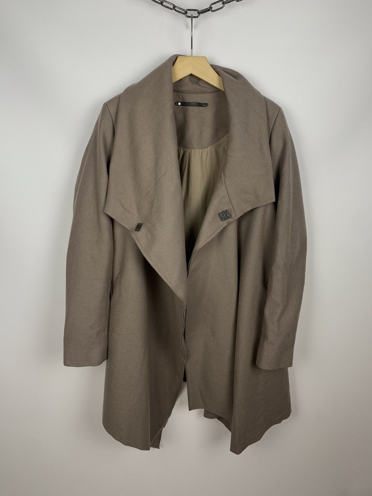 Allsaints City Monument Coat Women's Size UK 14 Beige