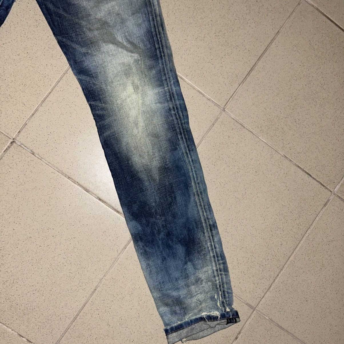 Diesel Vintage Diesel D-Kras Slim Distressed Jeans – Made in Italy Size US 31 - 3 Thumbnail