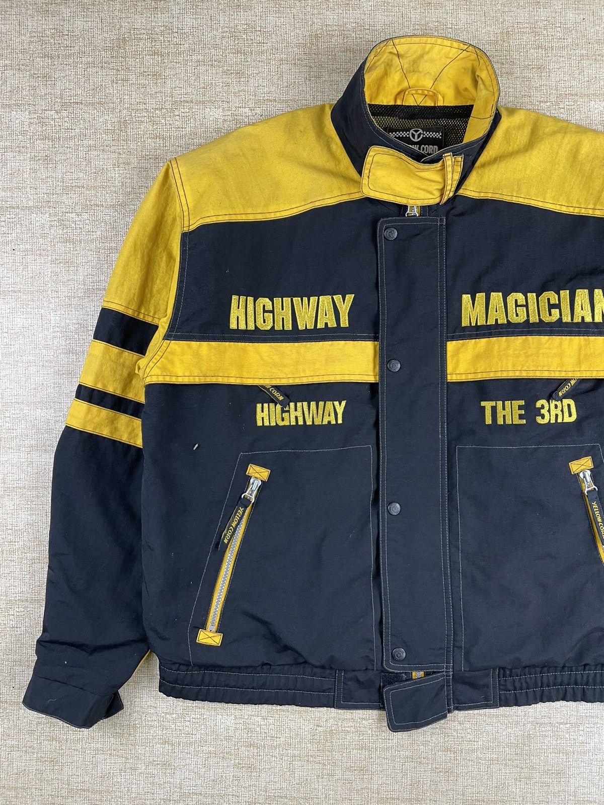 Vintage 🔥YELLOW CORN Magician Highway Sledge Hammer Biker Jacket Size US L / EU 52-54 / 3 - 7 Thumbnail