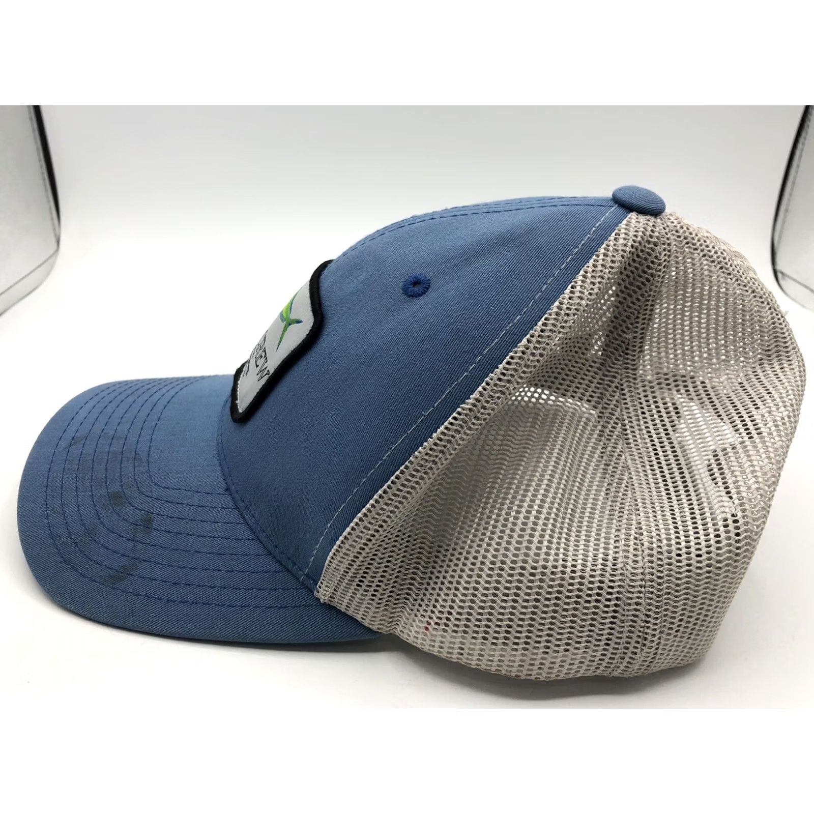 Vintage Salty Crew Hat Blue Green Fish Classic Hat The Classics 65% Polyester 35% Cotton Baseball Cap Men One Size Blue Classic Mens Hat Size ONE SIZE - 3 Thumbnail
