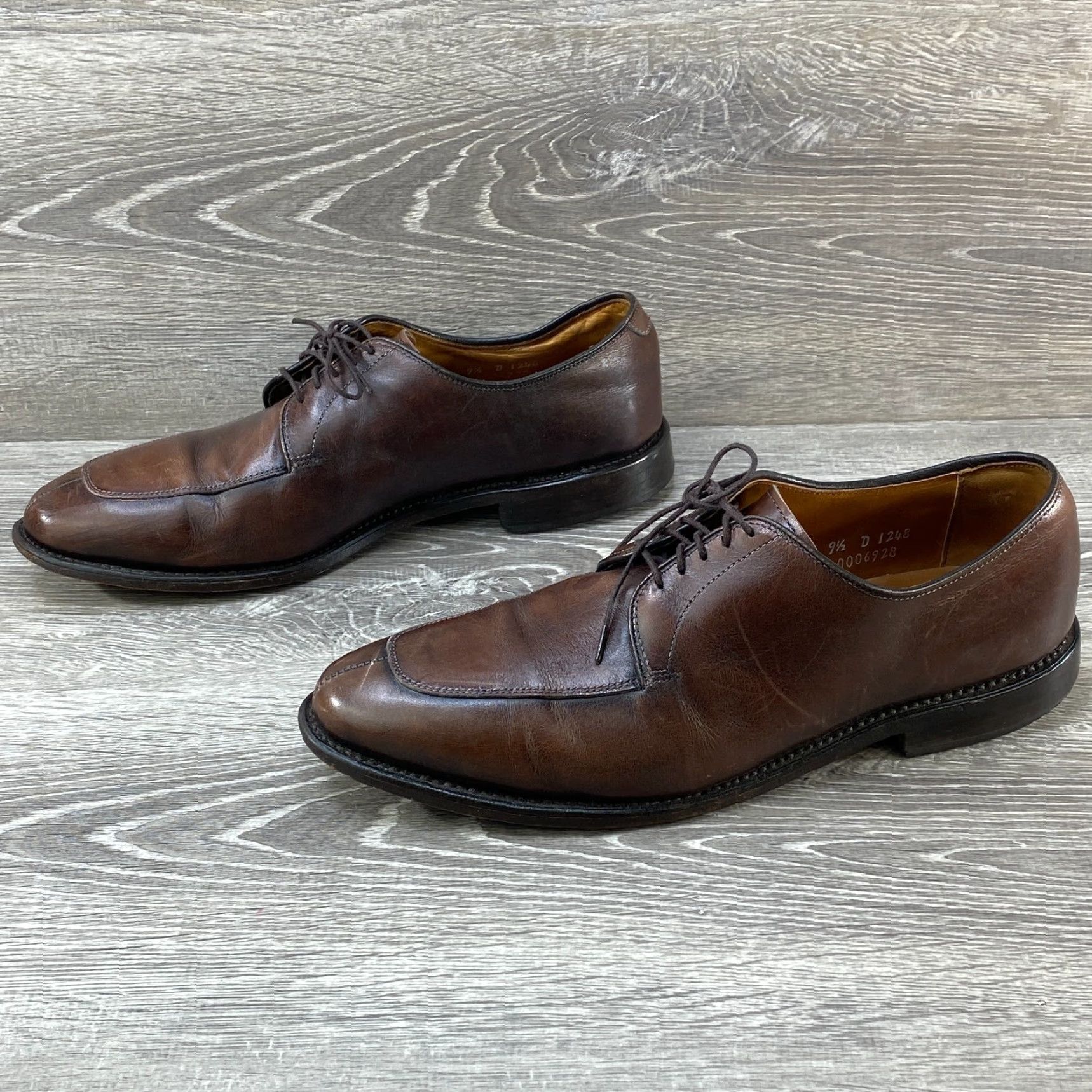 Allen Edmonds Allen Edmonds DELRAY Dress Oxford Brown Leather Mens 9.5 D Size US 10 / EU 43 - 5 Thumbnail