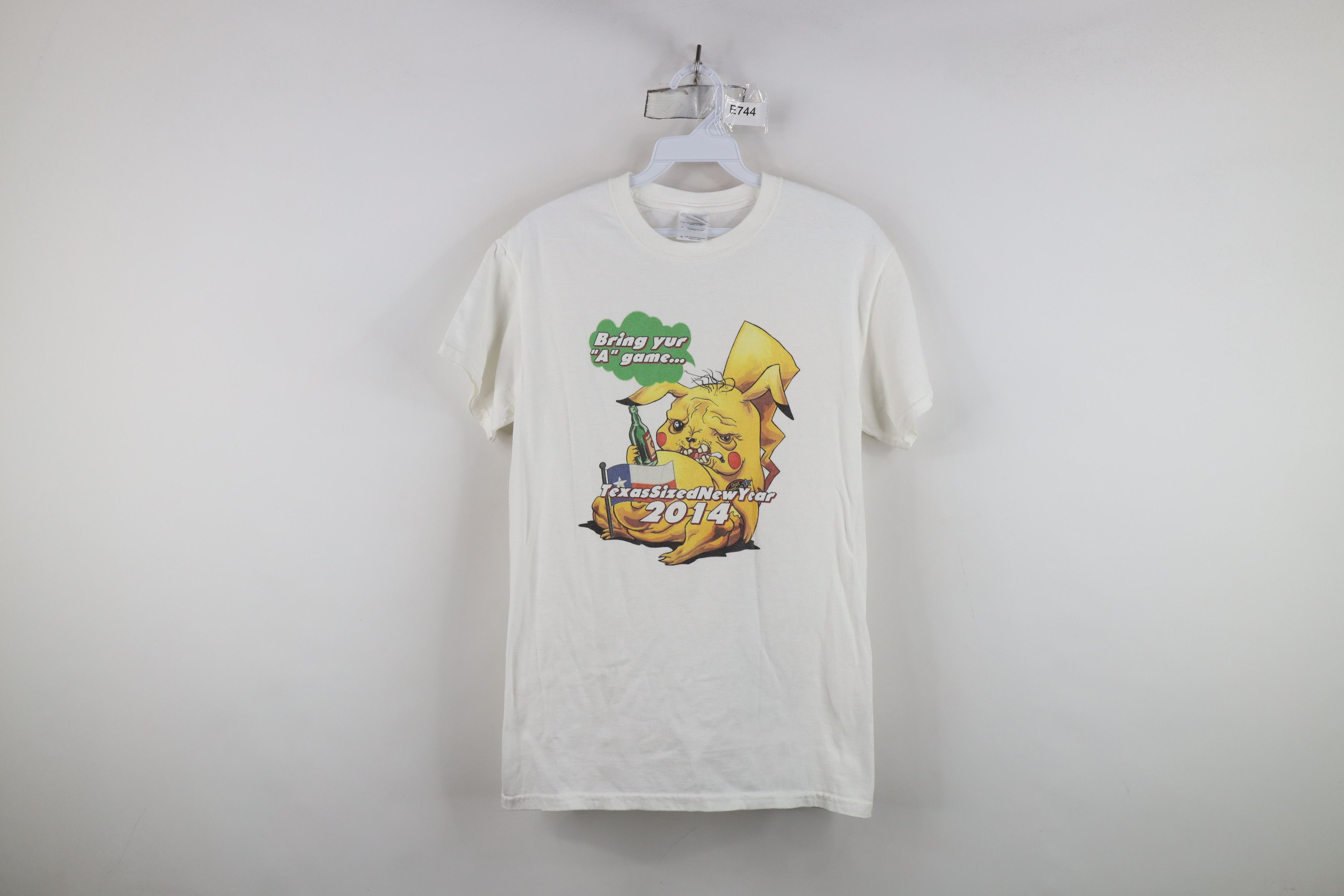 Vintage Y2K Streetwear 2014 New Year Texas Drunk Pikachu T-Shirt Size US S / EU 44-46 / 1 - 1 Thumbnail