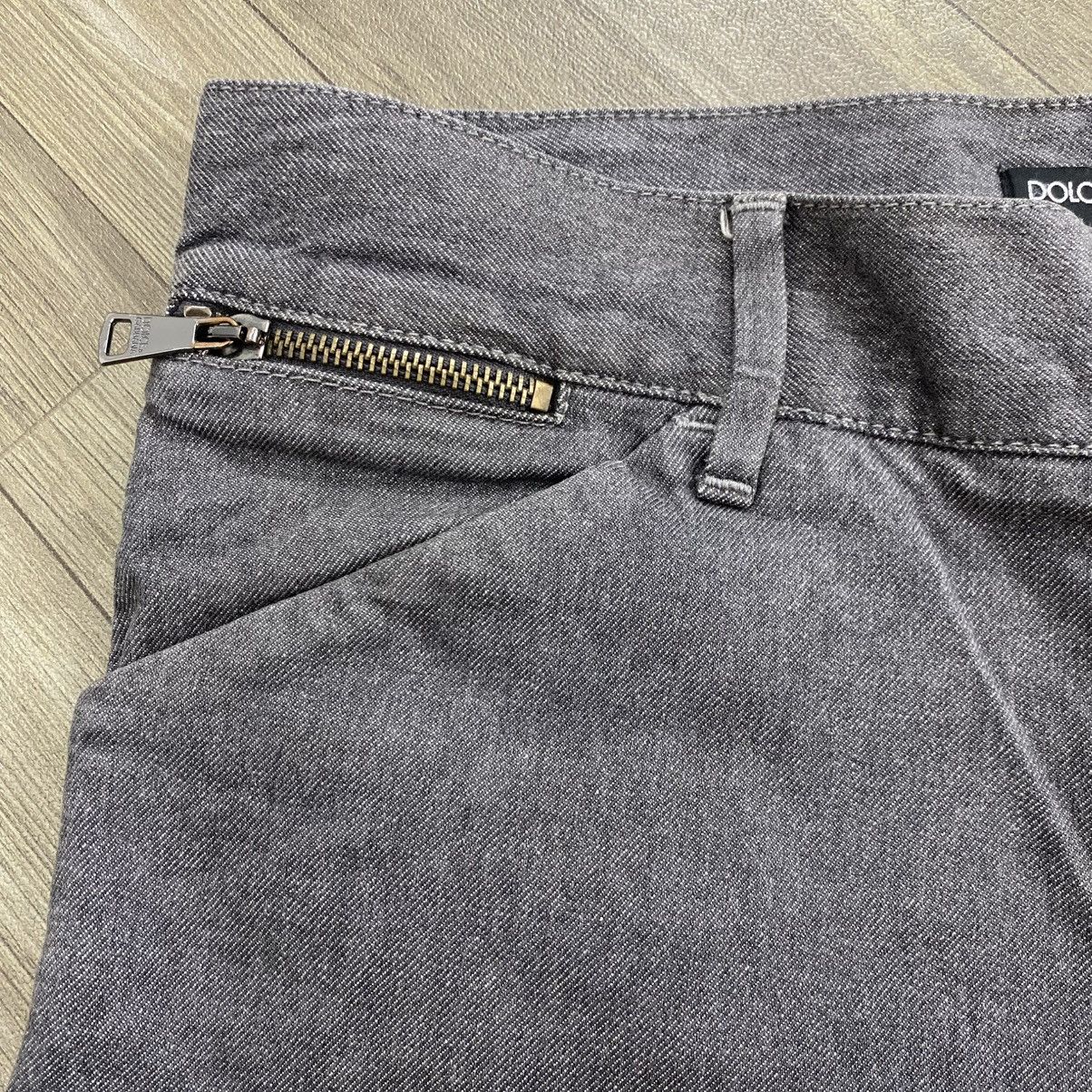 Dolce & Gabbana Vintage Dolce & Gabbana Corduroy Grey Straight Pants Luxury Size US 33 - 11 Thumbnail