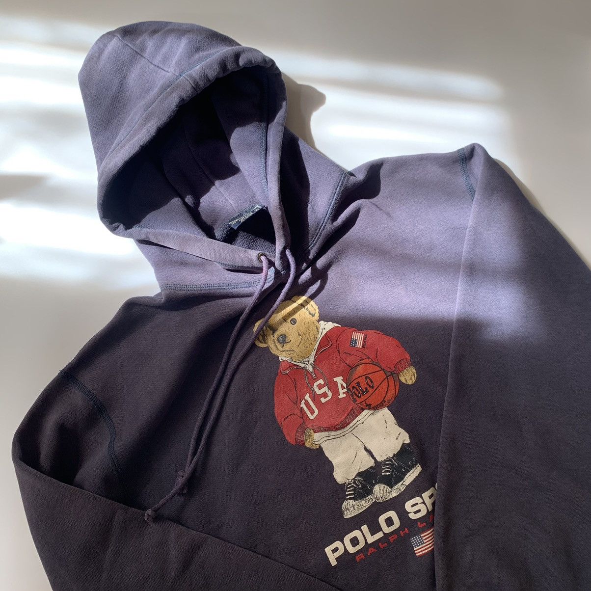VINTAGE POLO BEAR USA BY POLO SPORT RALPH LAUREN HOODIE