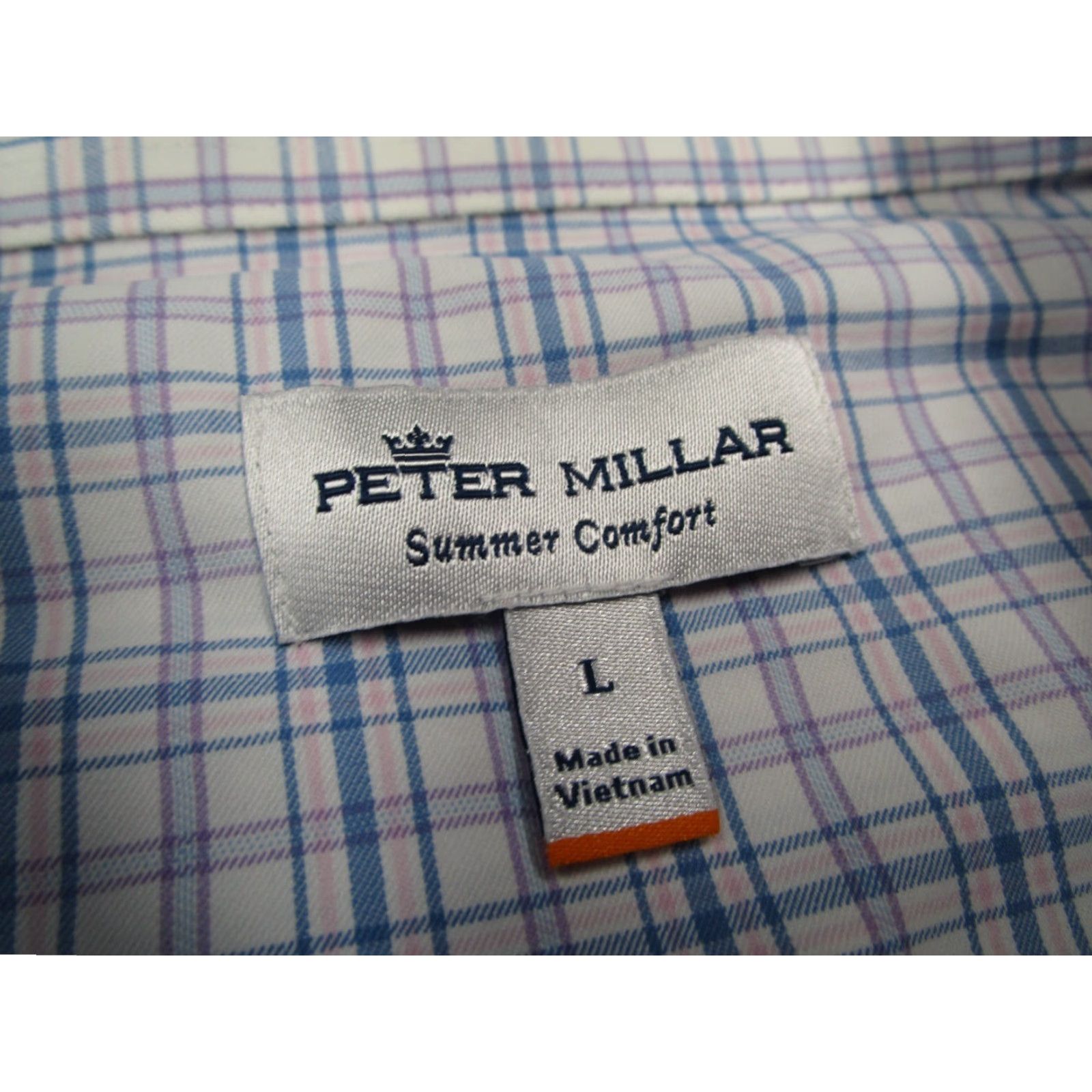 Peter Millar Peter Millar Shirt Mens Large Blue Summer Comfort Button Up Austin Natural Touch Size US L / EU 52-54 / 3 - 3 Thumbnail