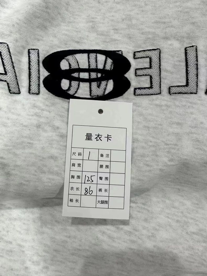 Balenciaga balenciaga gray logo short sleeve t-shirt-2507 Size US S / EU 44-46 / 1 - 4 Thumbnail