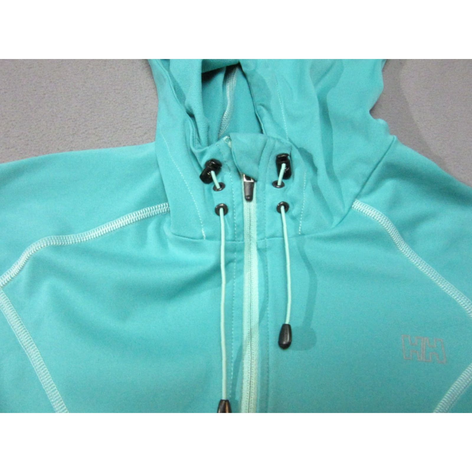 Helly Hansen Helly Hansen Training Jacket Womens Small Aqua Blue Hooded Activewear Full Zip Size S / US 4 / IT 40 - 5 Thumbnail