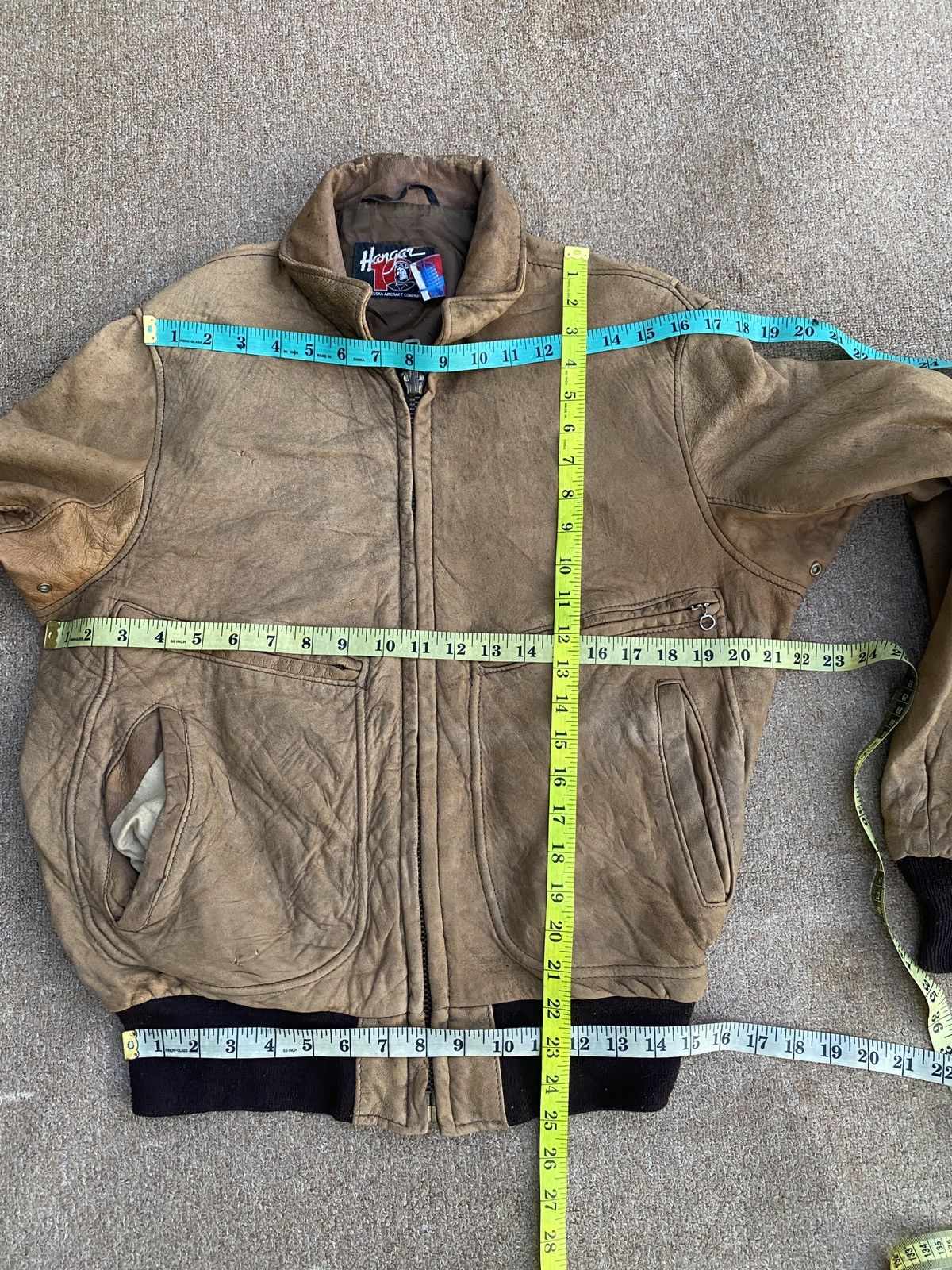 Other Vintage hanger us air force leather jacket Size US M / EU 48-50 / 2 - 13 Thumbnail