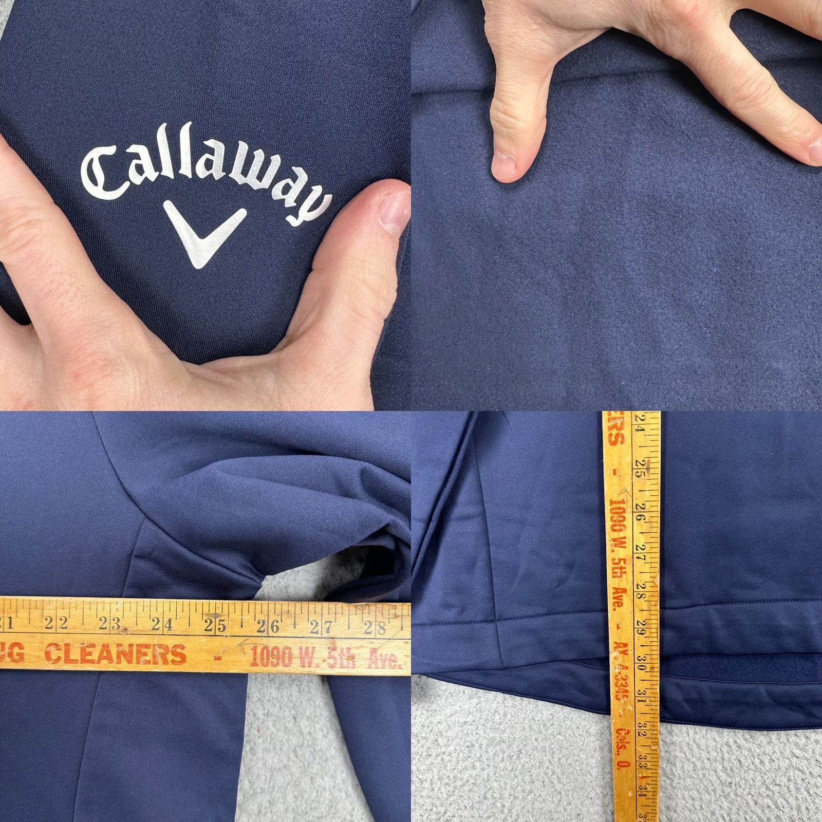 Callaway Callaway Weather Series Pullover Sweatshirt Men XL Navy Quarter Zip Fleece Lined Zip Mock Neck Size US XL / EU 56 / 4 - 8 Thumbnail