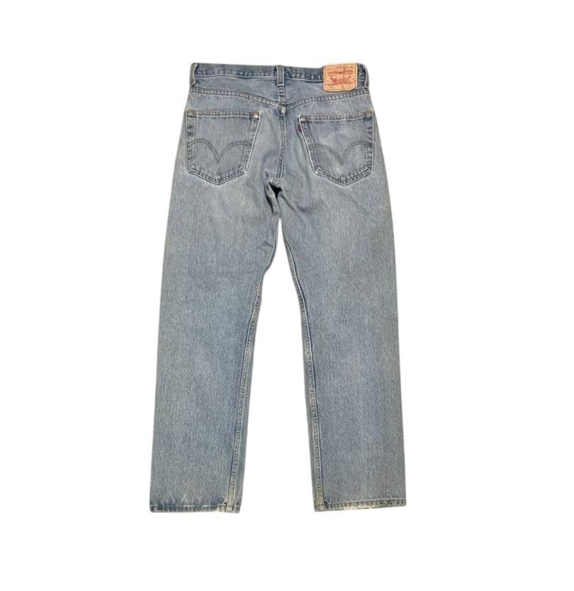 Levi's Vintage Levis 505 Regular Fit Faded Blue Jeans Distressed Size US 33 - 5 Thumbnail
