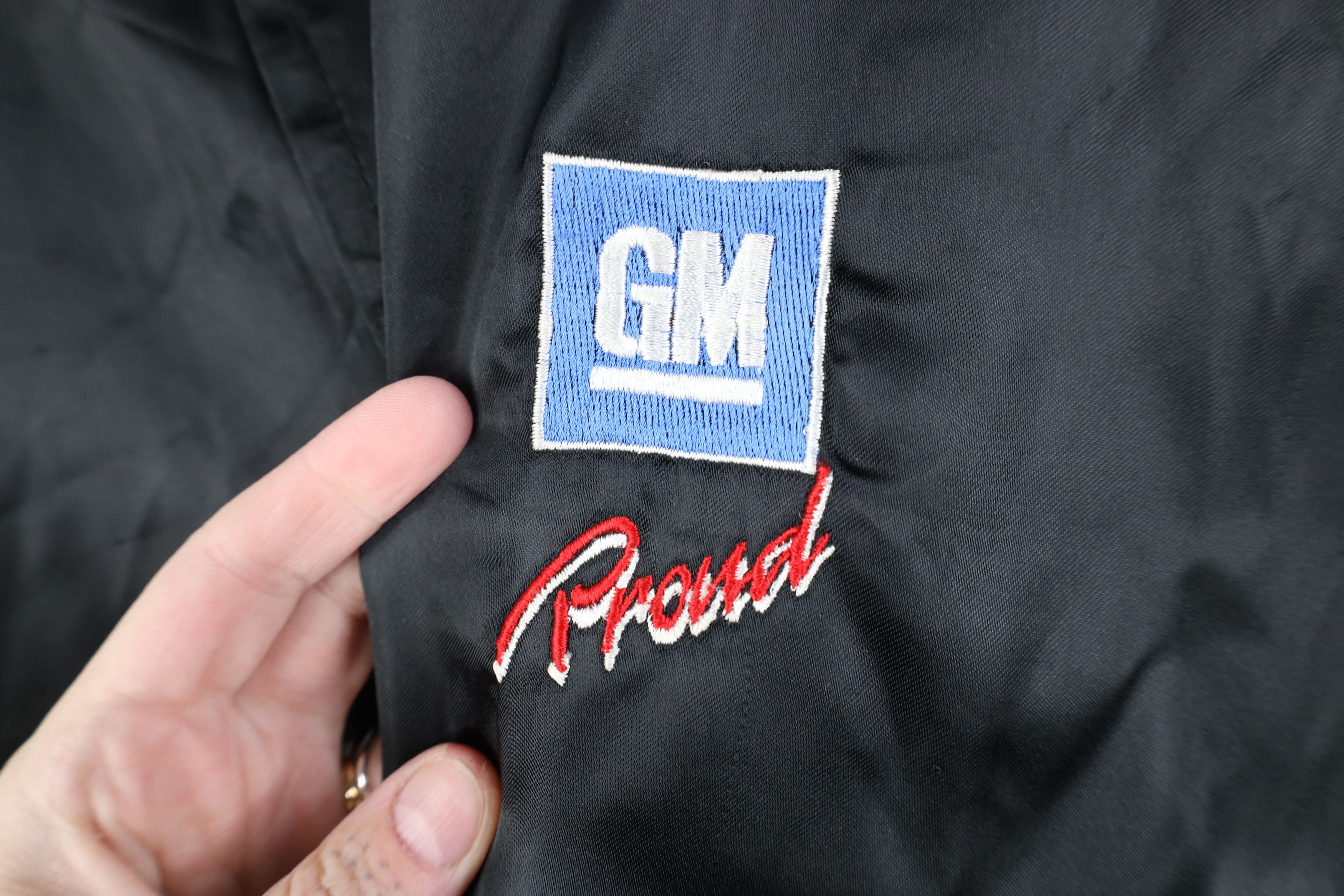 Vintage Vintage 80s GM General Motors Proud Satin Bomber Jacket USA Size US XXL / EU 58 / 5 - 4 Thumbnail