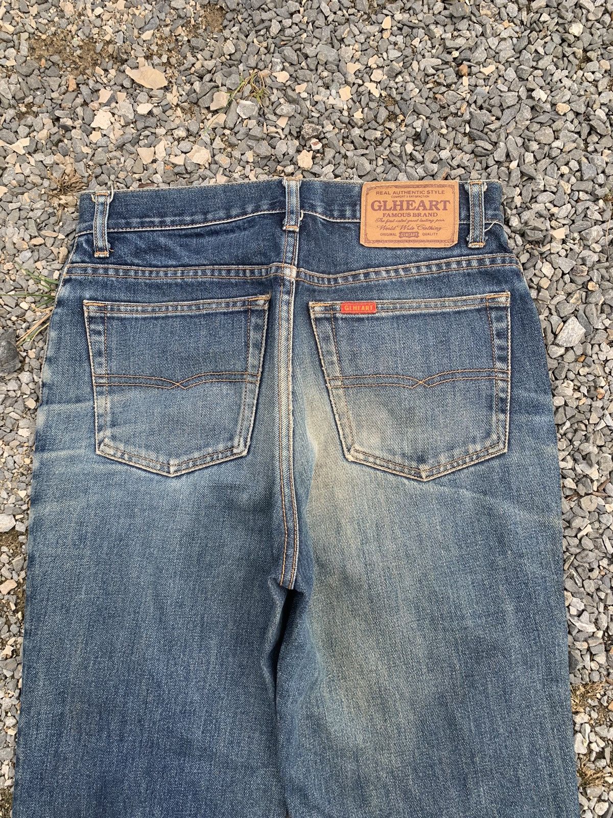 Kapital VINTAGE GL HEART RUSTY JAPANESE DISTRESSED DENIM Size US 28 / EU 44 - 7 Thumbnail