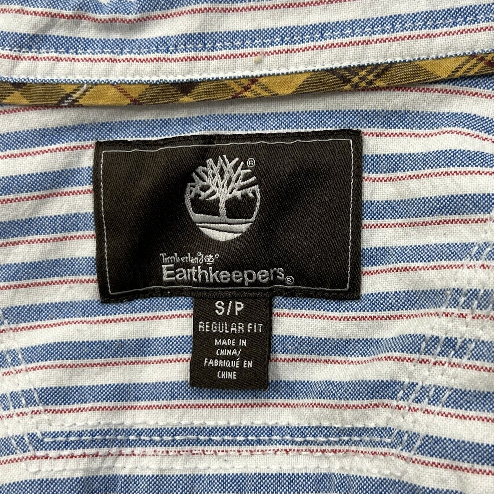 Timberland Timberland Earthkeepers Button Down Blue Striped Dress Shirt Size US S / EU 44-46 / 1 - 3 Thumbnail