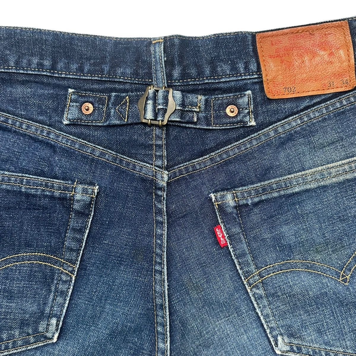 Levi's Vintage Levi’s 702XX Buckleback Selvedge Japan Jeans Big E Size US 31 - 9 Thumbnail