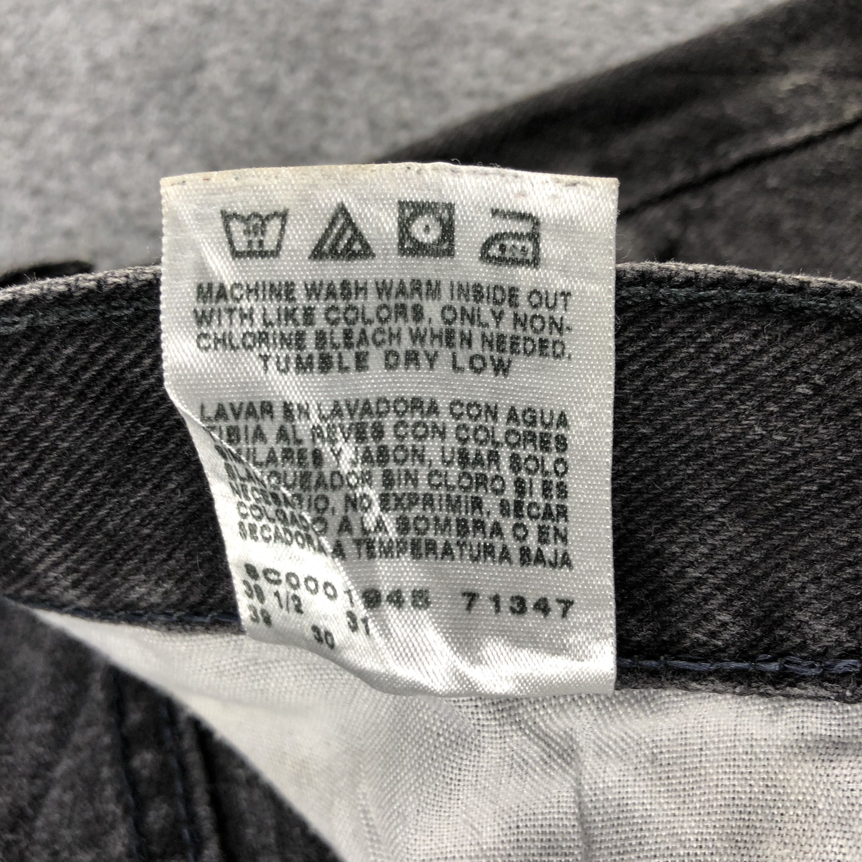 Lee Vintage Faded Black Lee Jeans-J2549 Size US 37 - 12 Thumbnail