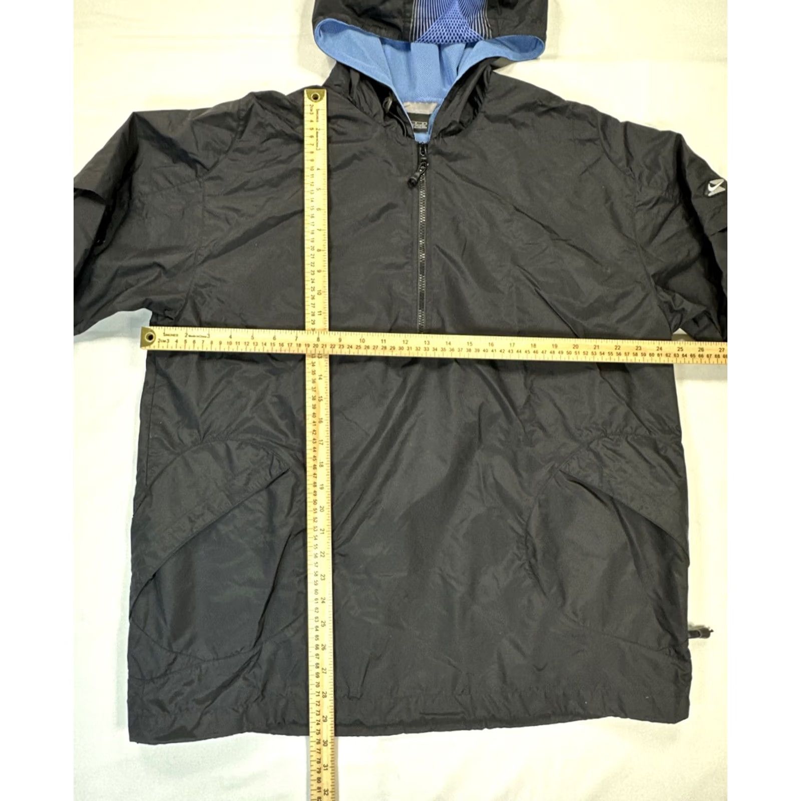 Nike VINTAGE Nike Windbreaker Jacket 1/4 Zip L/S Mens Blue Black Logo Nylon Windbreaker 90s S1TWA Y2K Size US S / EU 44-46 / 1 - 2 Thumbnail