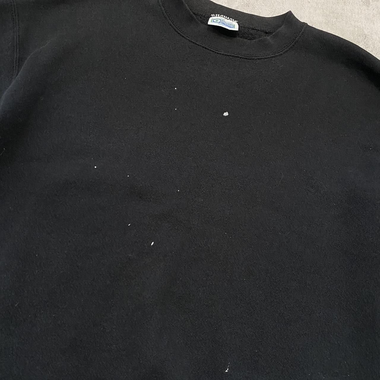 Other Black crewneck sweatshirt with a worn look fashion Size US M / EU 48-50 / 2 - 2 Thumbnail