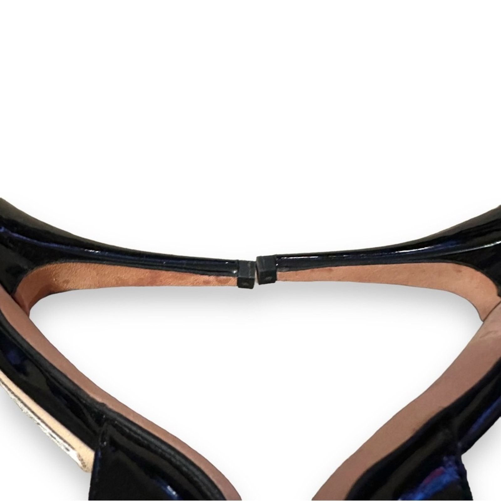 Jimmy Choo Jimmy Choo Octo Patent Leather Glossy Black Stiletto Heels Size US 8 / IT 38 - 9 Thumbnail