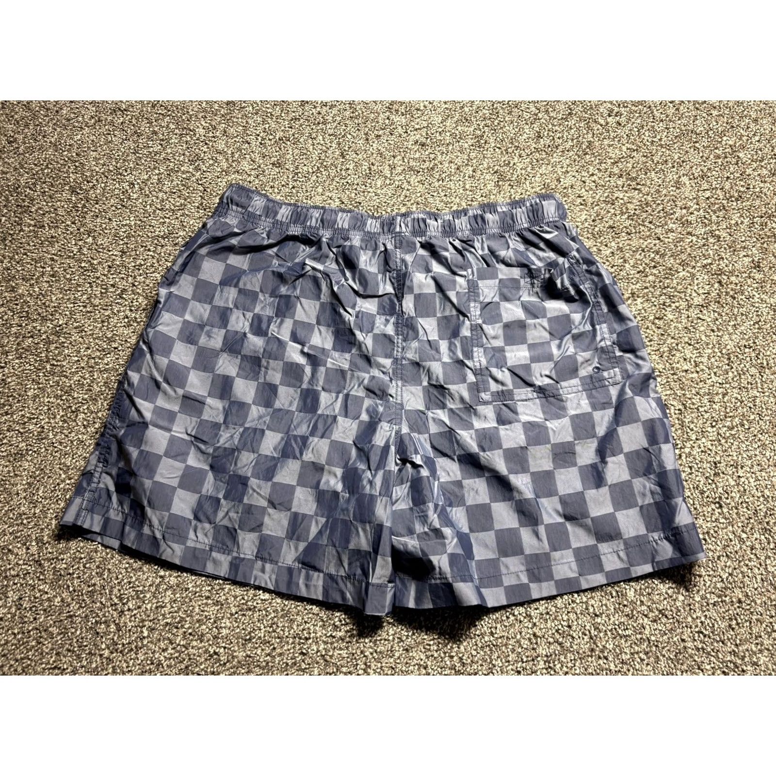 Nike Nike Club Flow Checker Shorts Mens XL Navy Blue FN3098 Nike Club Flow Checker Shorts Mens XL Navy Blue Size US 36 / EU 52 - 2 Thumbnail