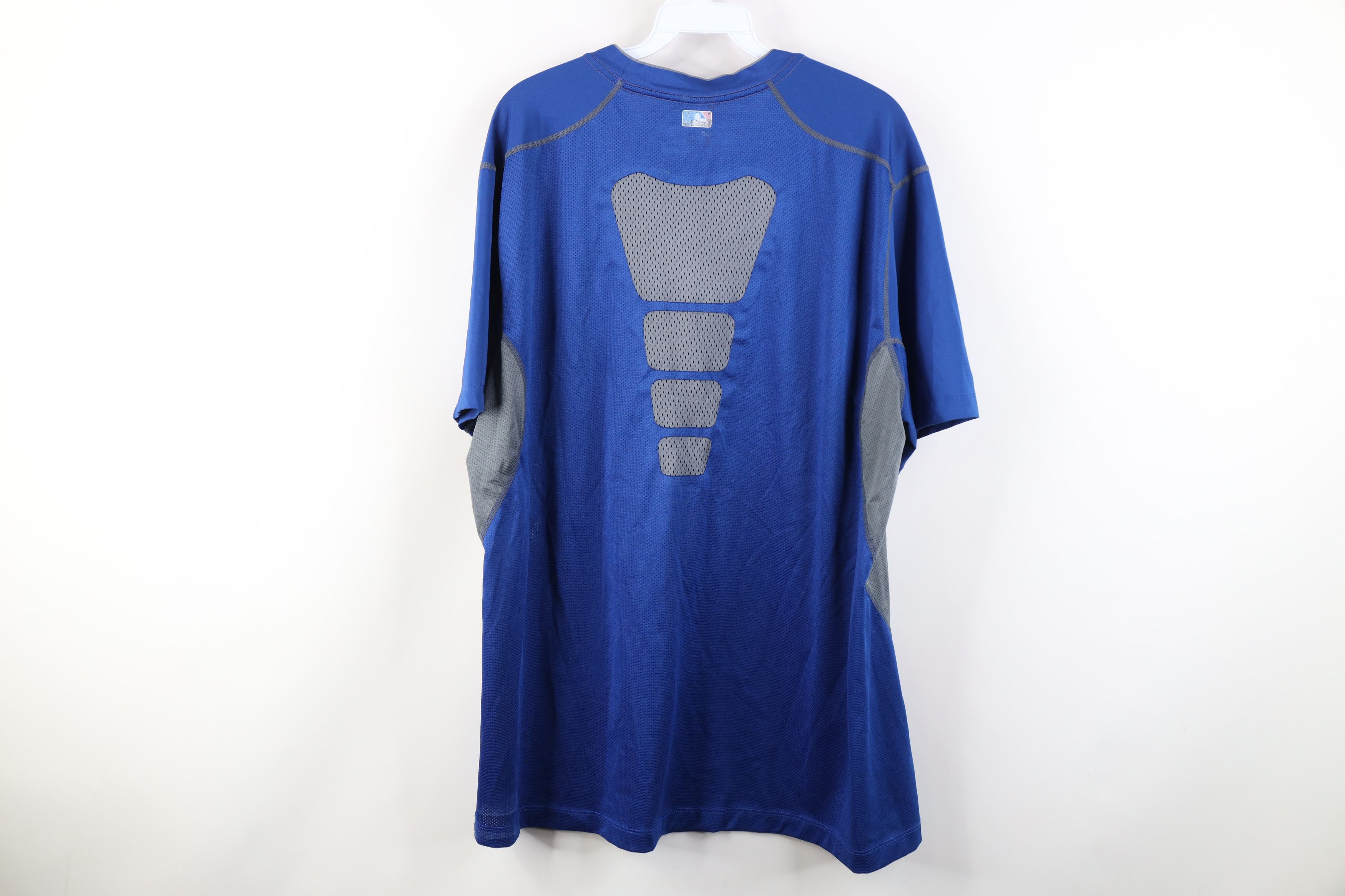 Nike Nike Pro Combat Chicago Cubs Baseball Fitted T-Shirt Blue Size US XXL / EU 58 / 5 - 14 Thumbnail