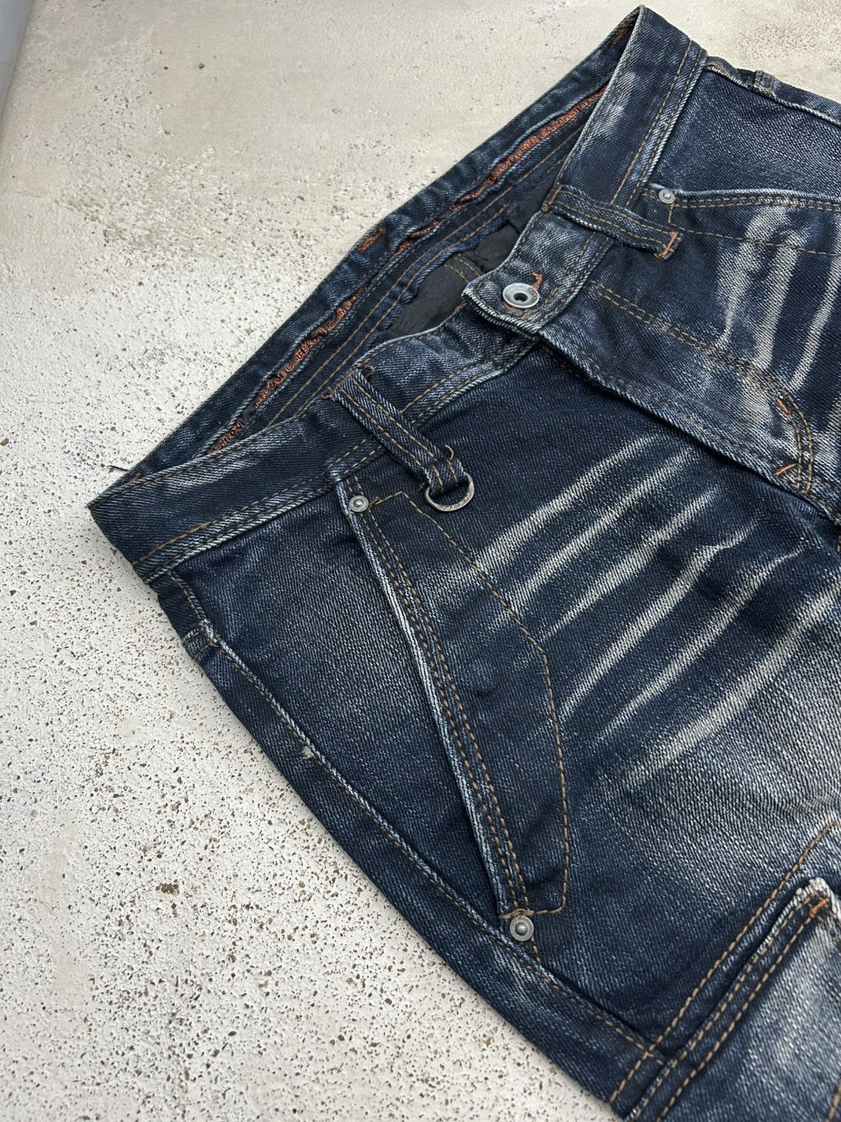 Tornado Mart Nicole Club Men Archive Mud Washed Whiskering Cargo Pocket Size US 30 / EU 46 - 11 Thumbnail