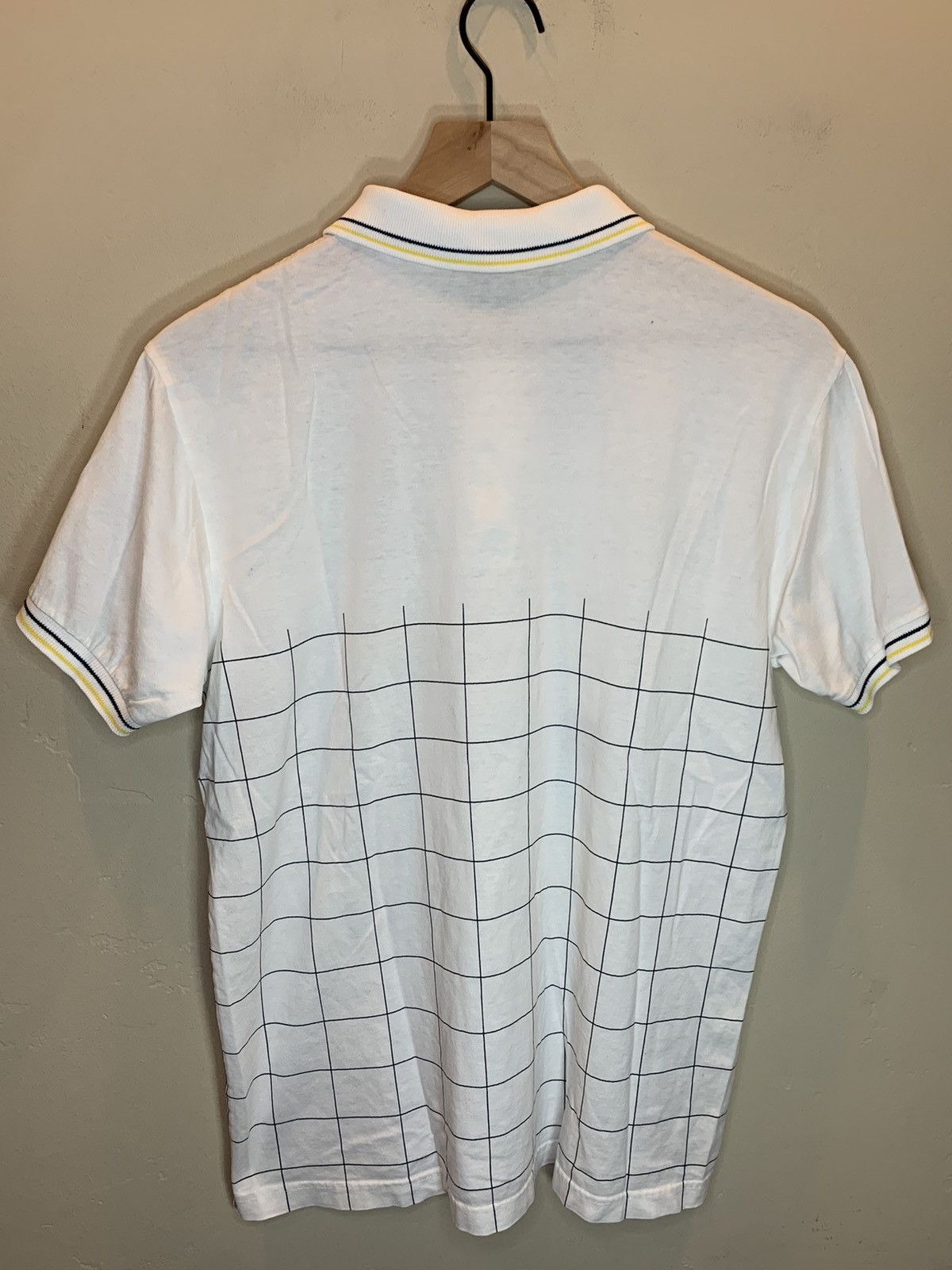 Le Coq Sportif RARE* Vintage 80’s Le Coq Sportif Grid Art Polo Henley Shirt Size US M / EU 48-50 / 2 - 2 Thumbnail