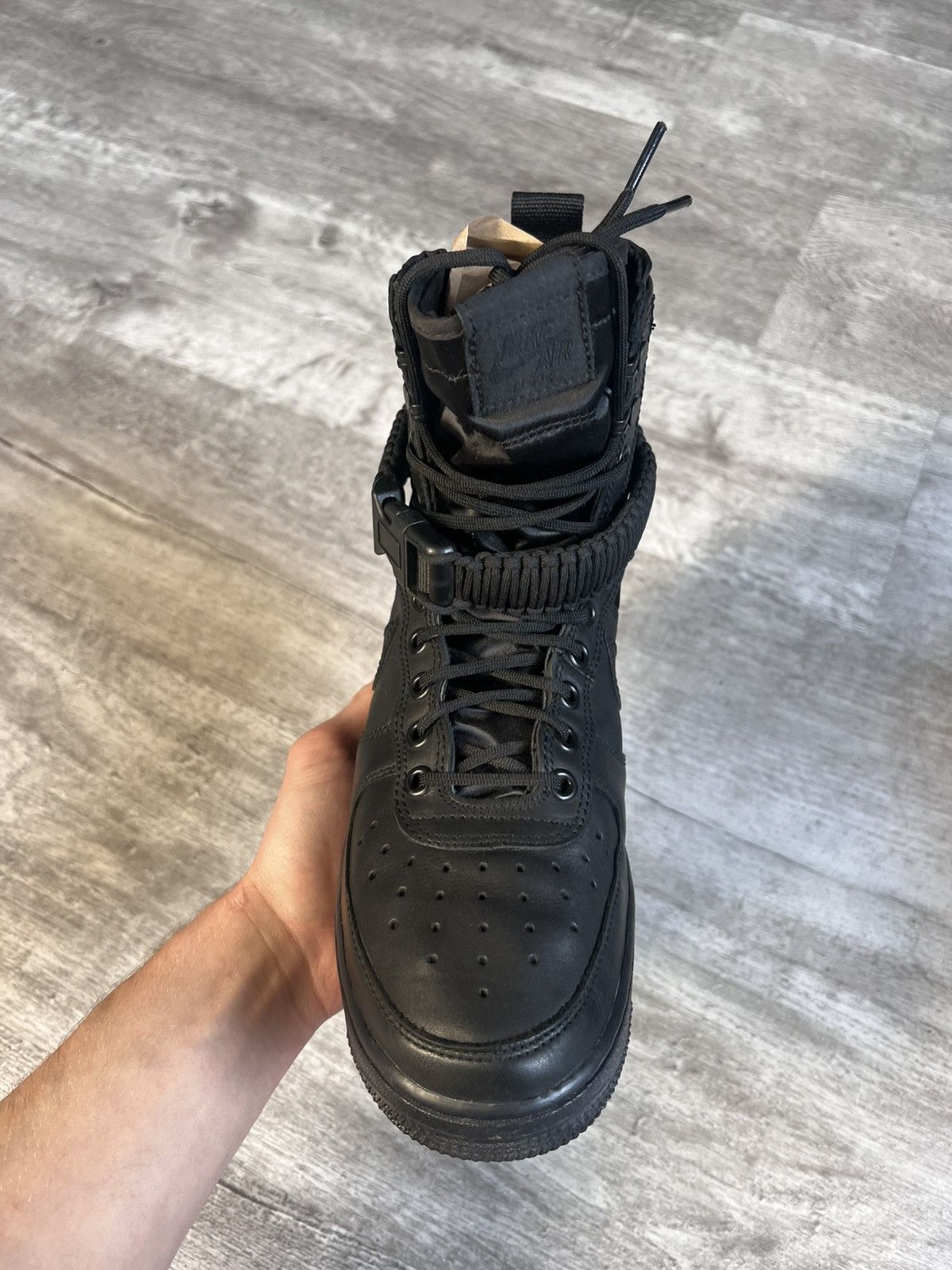 Nike Nike SF Air Force 1 High Triple Black Size US 7 / EU 40 - 15 Thumbnail