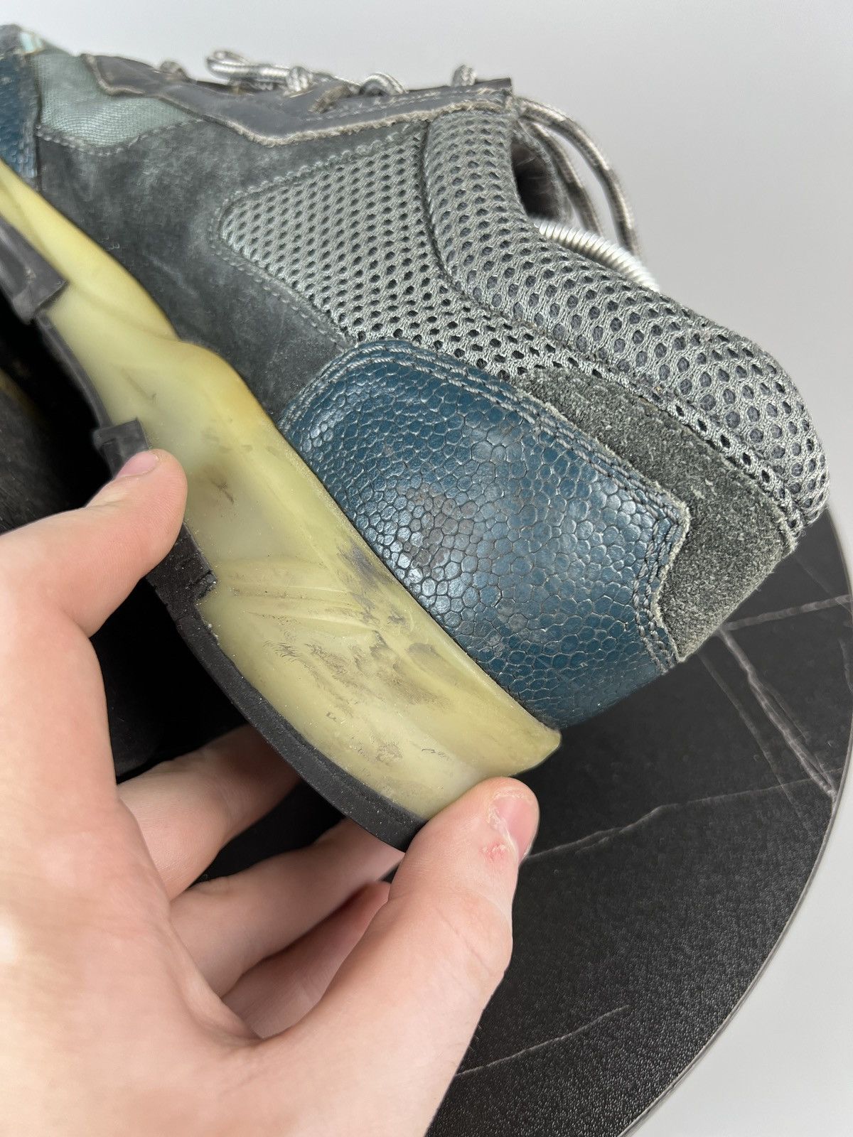 Lanvin Lanvin Mesh Leather suede Sneakers (Y0488) Size US 8 / EU 41 - 10 Thumbnail
