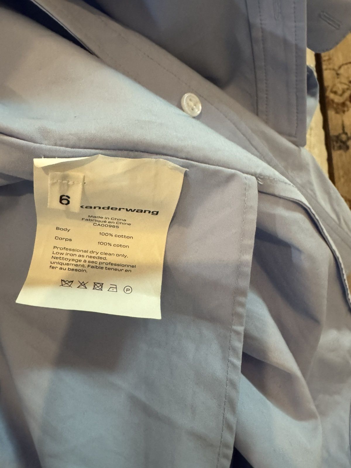 Alexander Wang Alexander Wang Blue Button Up Mini Dress Size M / US 6-8 / IT 42-44 - 3 Thumbnail