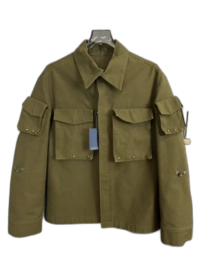 Louis Vuitton Green Cargo Jacket Coat-yf