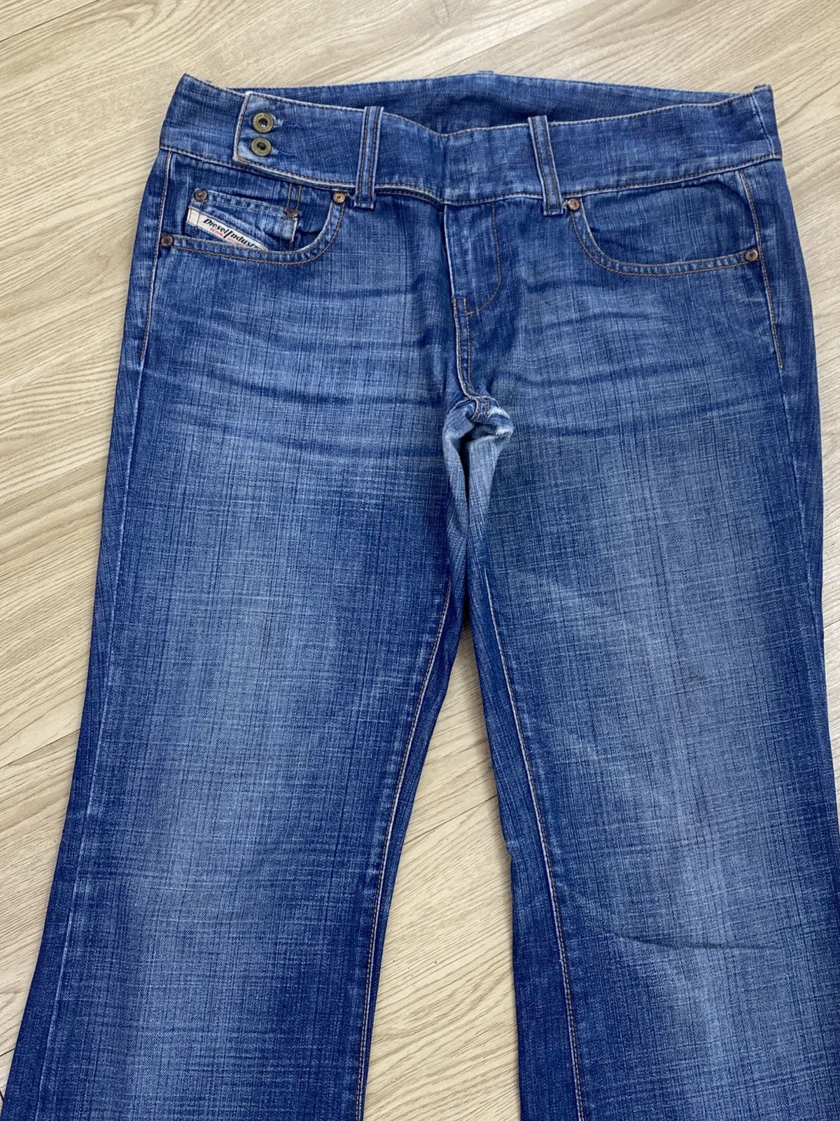 Diesel Diesel Acid Blue Wash Style Loose Jeans Size US 33 - 2 Thumbnail