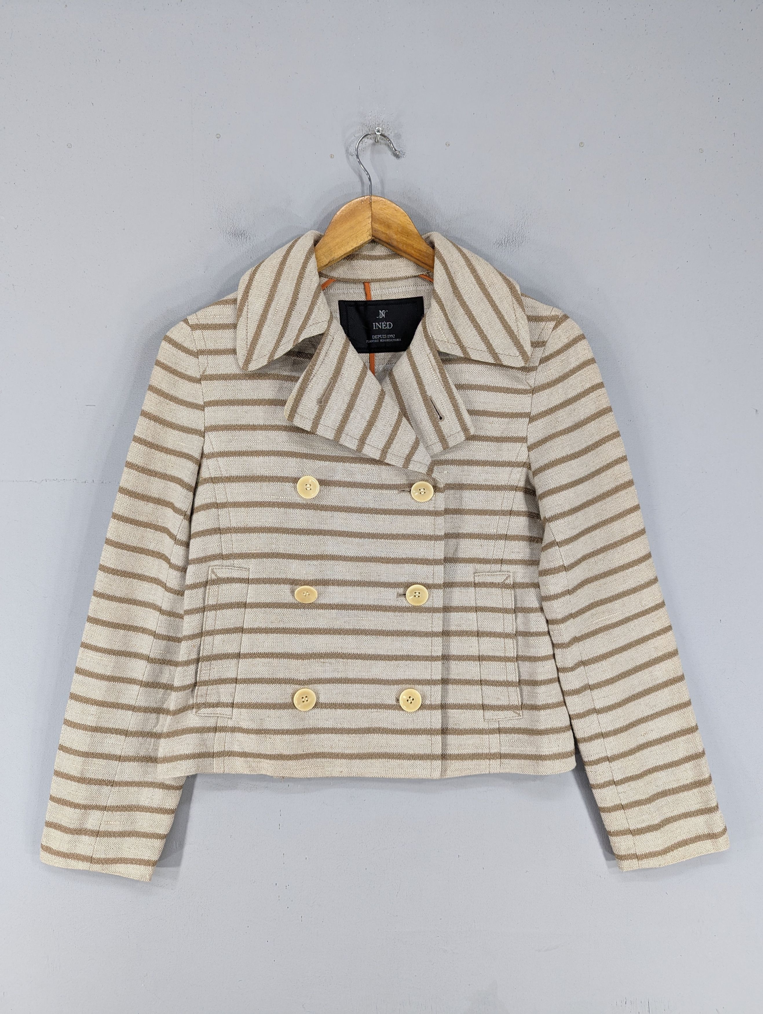 Yohji Yamamoto Ined By Yohji Yamamoto Double Breasted Short Coat Jacket Size XXS / US 00 / IT 34 - 1 Thumbnail