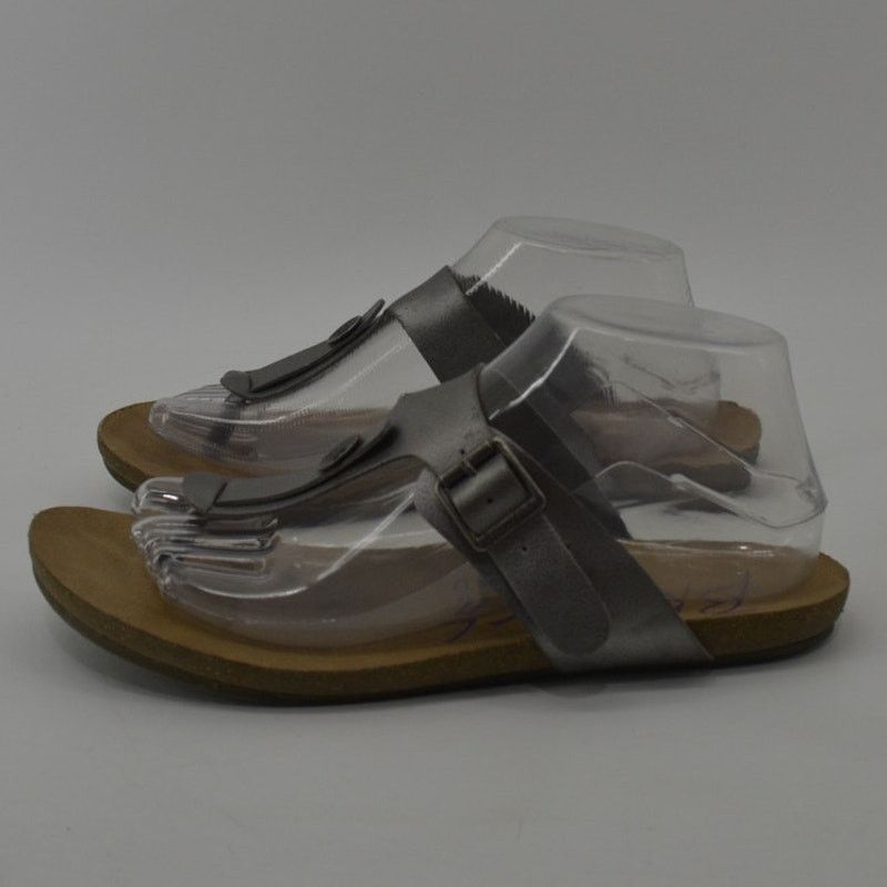 Other Blowfish Sandals Silver Metallic Thong Buckle Casual 8.5 Size US 8.5 / IT 38.5 - 11 Thumbnail