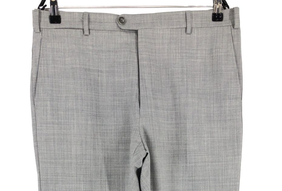 Suitsupply Soho Turn Up Pure Wool Formal Trousers Size 102 - W34 L27 Size 34R - 3 Thumbnail