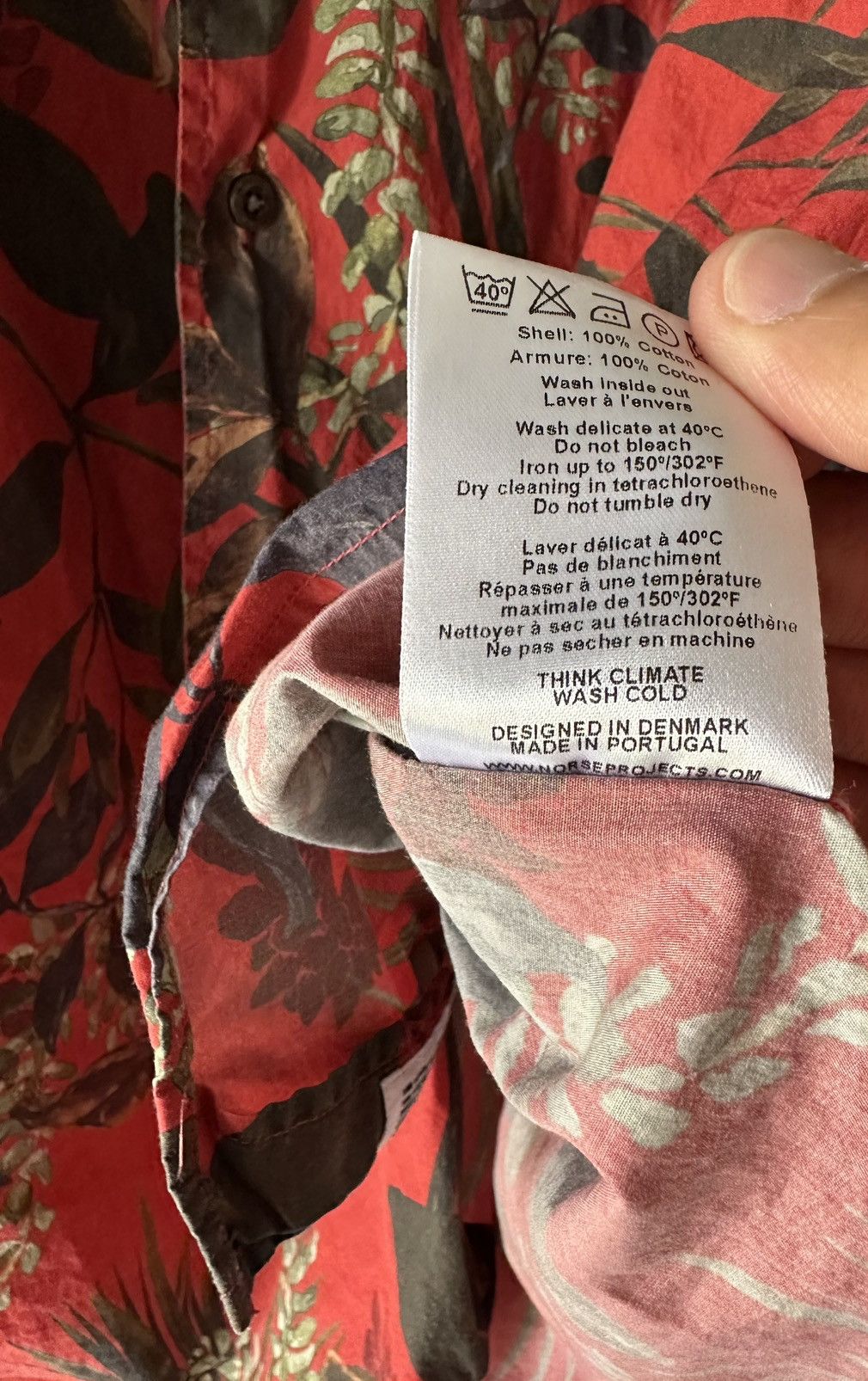 Norse Projects Carsten Print Hawaiian Shirt Size US L / EU 52-54 / 3 - 5 Thumbnail