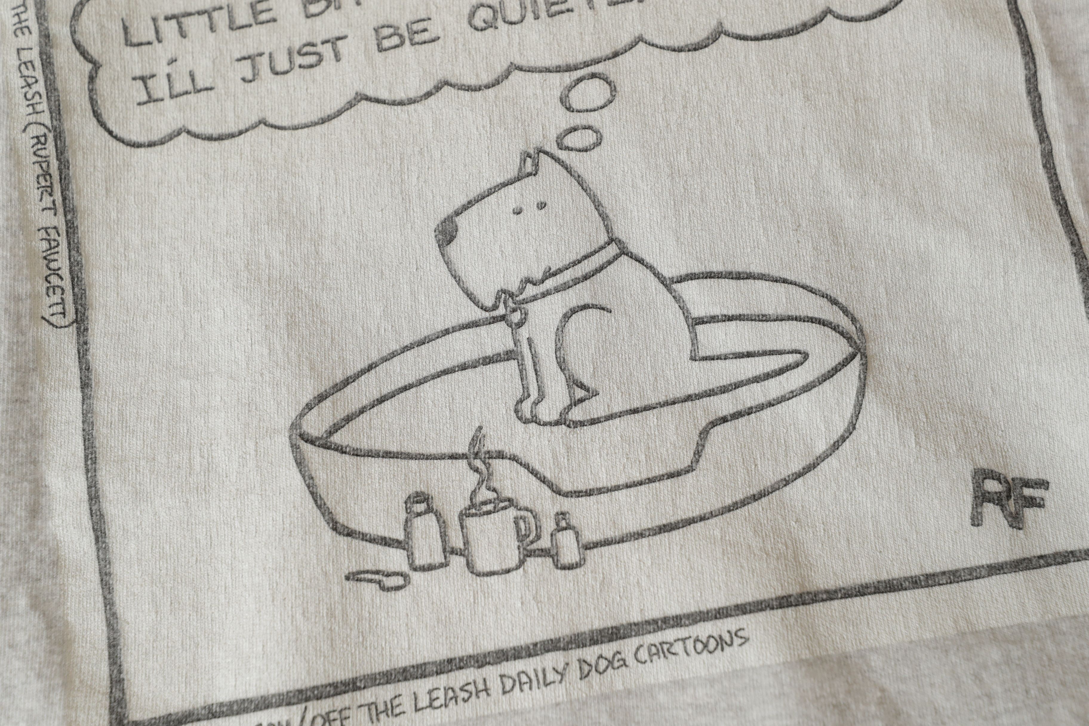 Hanes × Vintage Off The Leash Quietly Fabulous Dog Cartoon Tee (XL) Size US XL / EU 56 / 4 - 5 Thumbnail