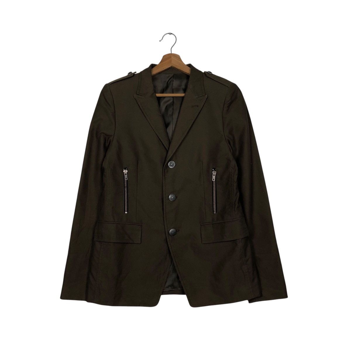 Issey Miyake 📌Cropped Biker Jacket Untitled Men Multi Pocket Astro Style Size US M / EU 48-50 / 2 - 2 Thumbnail