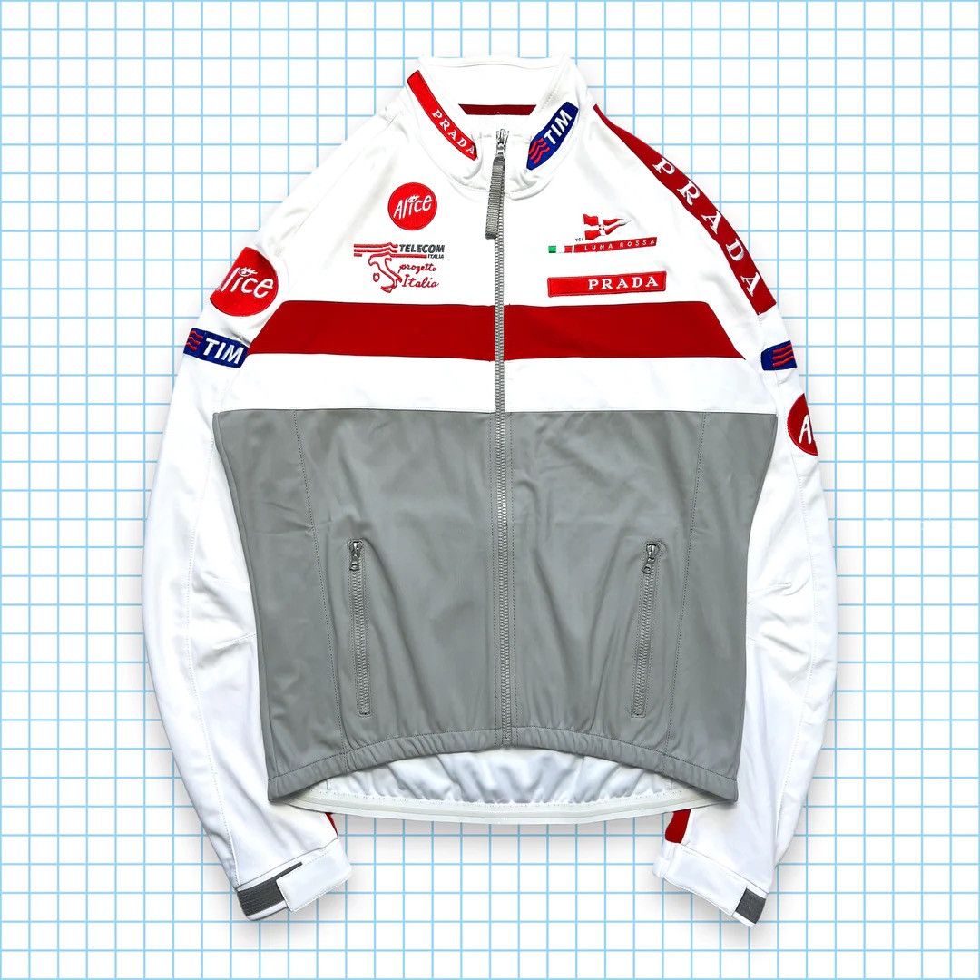 Pre-owned Prada X Vintage Prada Luna Rossa Challenge 2003 Jacket In White