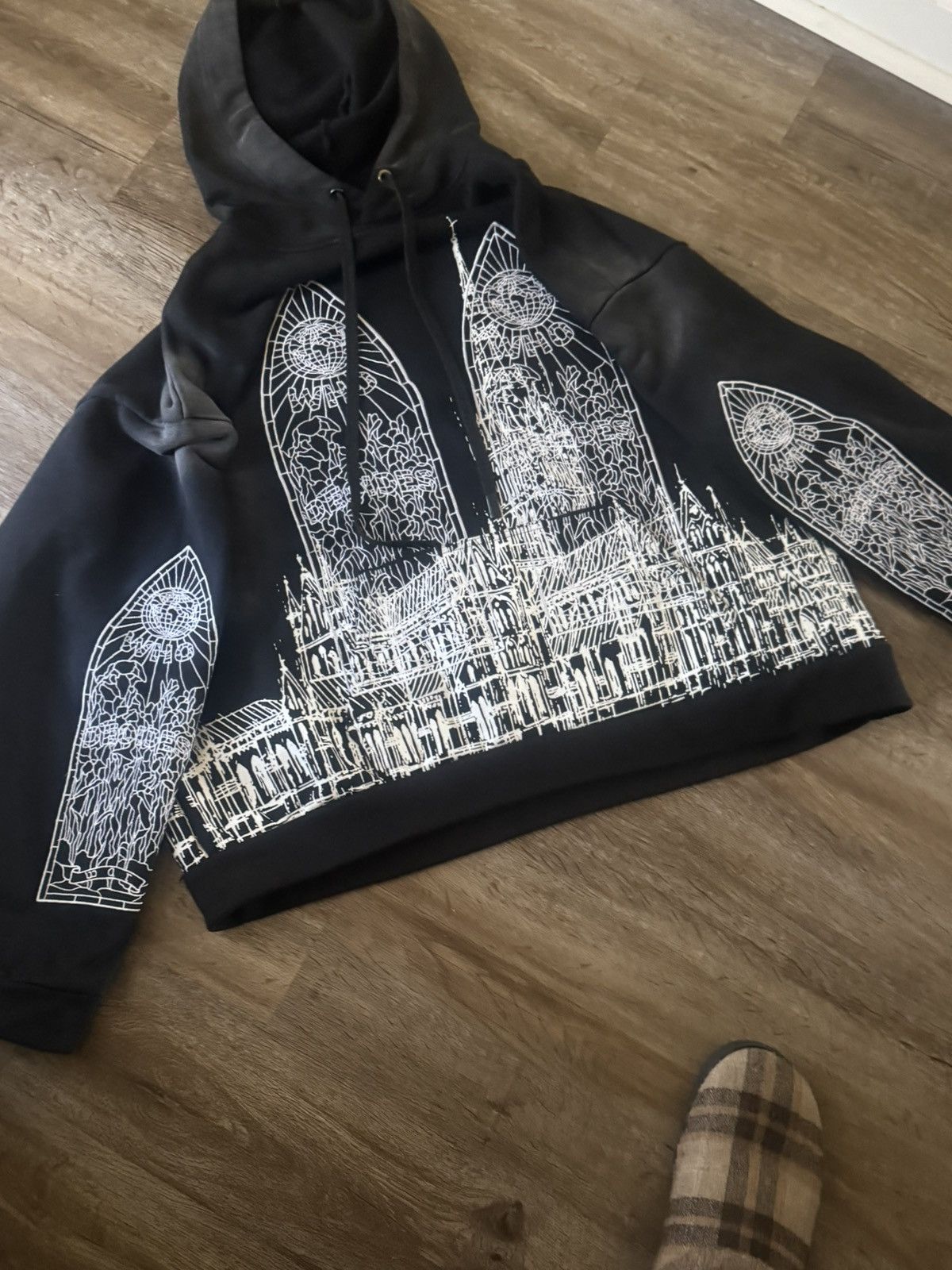 Who Decides War CATHEDRAL HOODED PULLOVER Size US XL / EU 56 / 4 - 1 Thumbnail