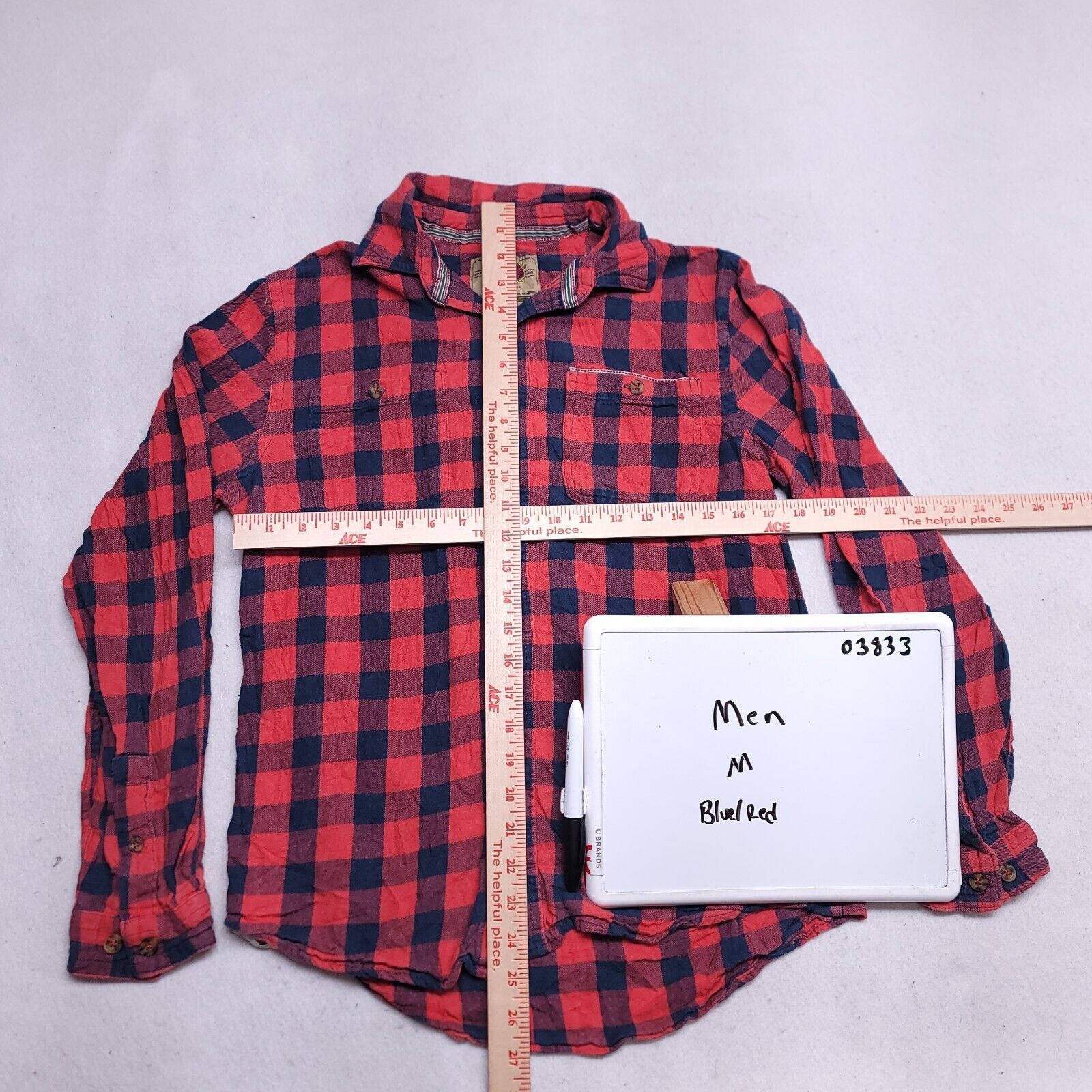 Boston Traders Boston Traders Buffalo Check Flannel Shirt Mens Size M Red Size US M / EU 48-50 / 2 - 6 Thumbnail