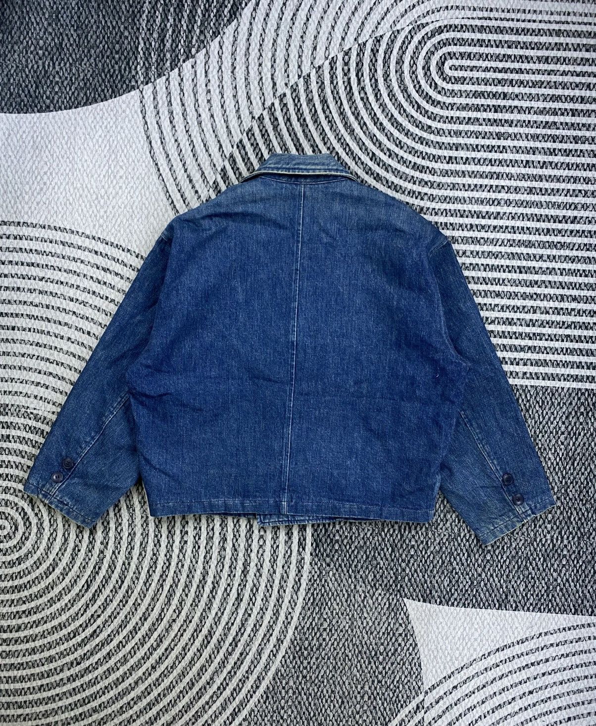 Issey Miyake Vintage Issey Miyake Double Breast Denim Jacket Size US L / EU 52-54 / 3 - 2 Thumbnail