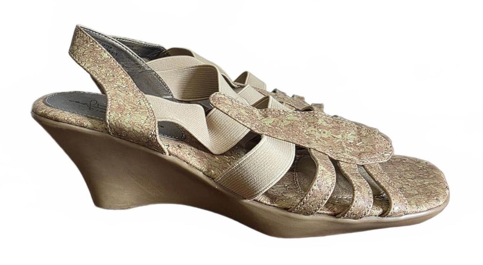 Other Soft Style Hush Puppies Womens 7.5 Beige Wedge Sandals Comfy Size US 7.5 / IT 37.5 - 9 Thumbnail